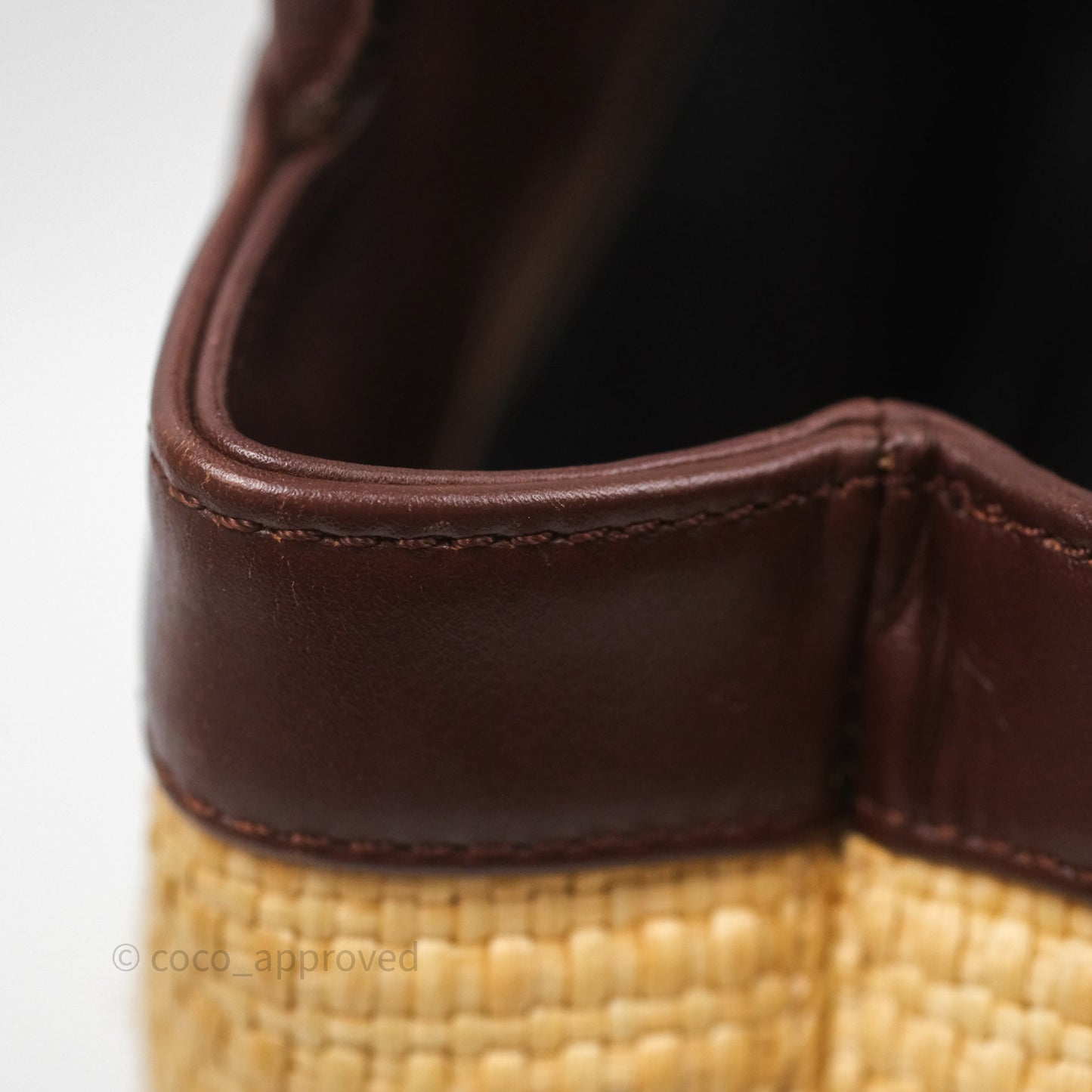 Chanel Vintage Rattan Tote Bag