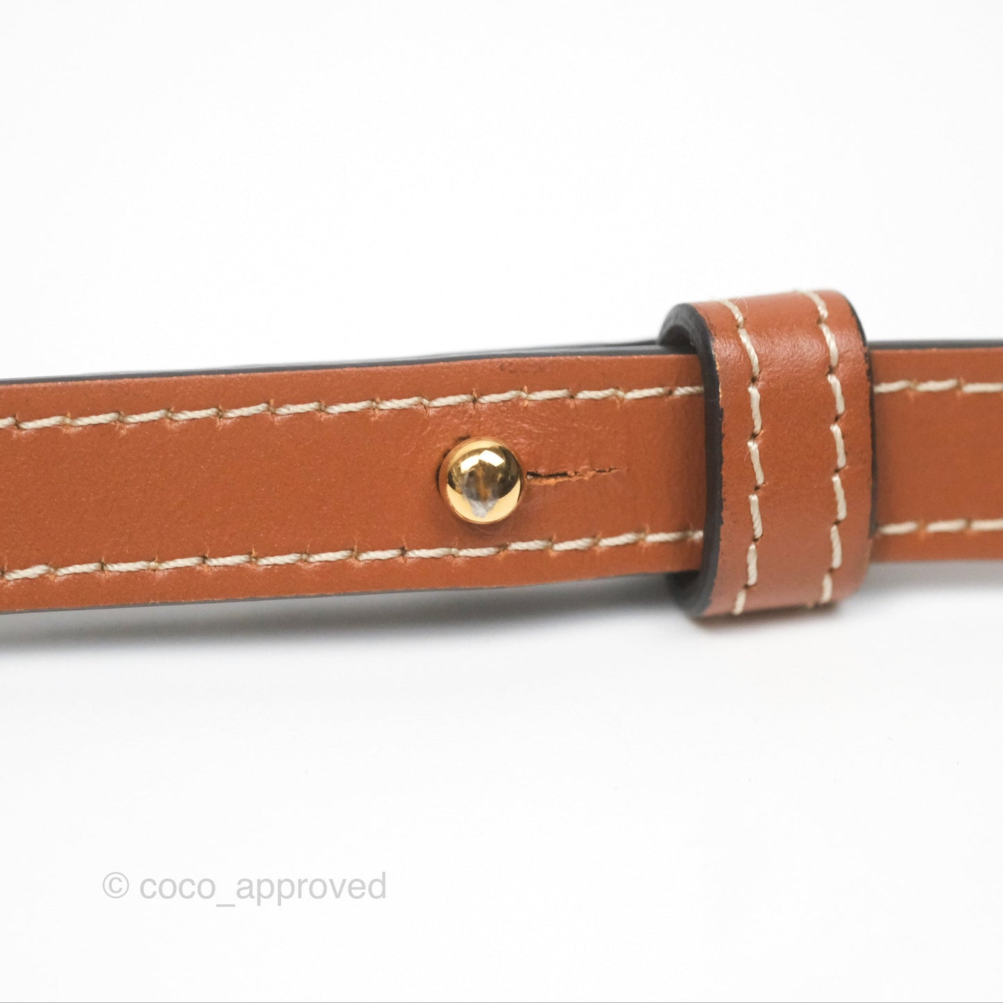 Celine Mini Triomphe Tan Canvas Calfskin