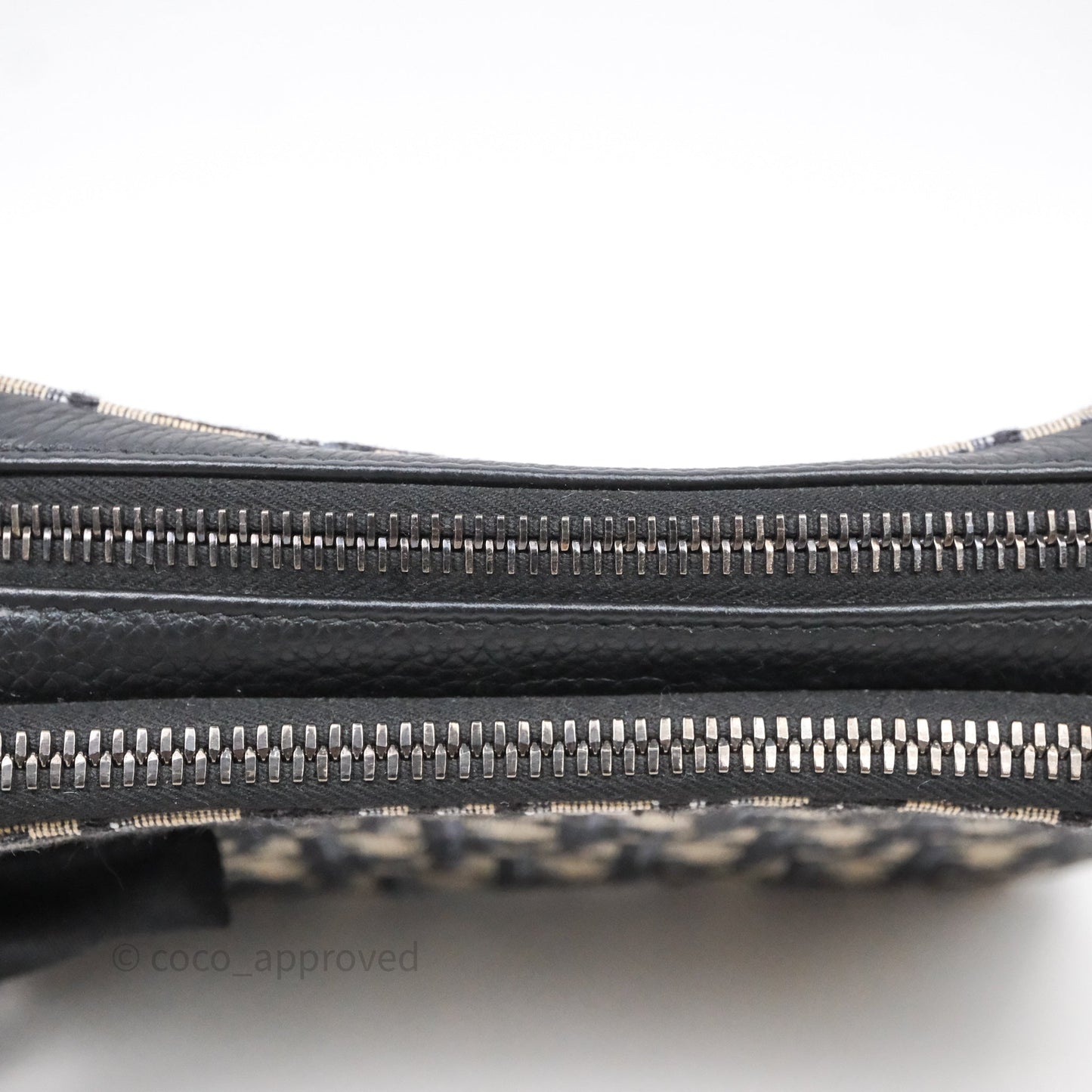 Dior Men's Crossbody Pouch Bag Blue Oblique Canvas