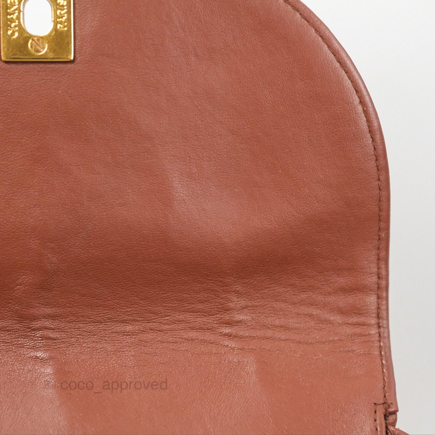 Chanel Vintage CC Duma Backpack Brown Lambskin 24K Gold Hardware