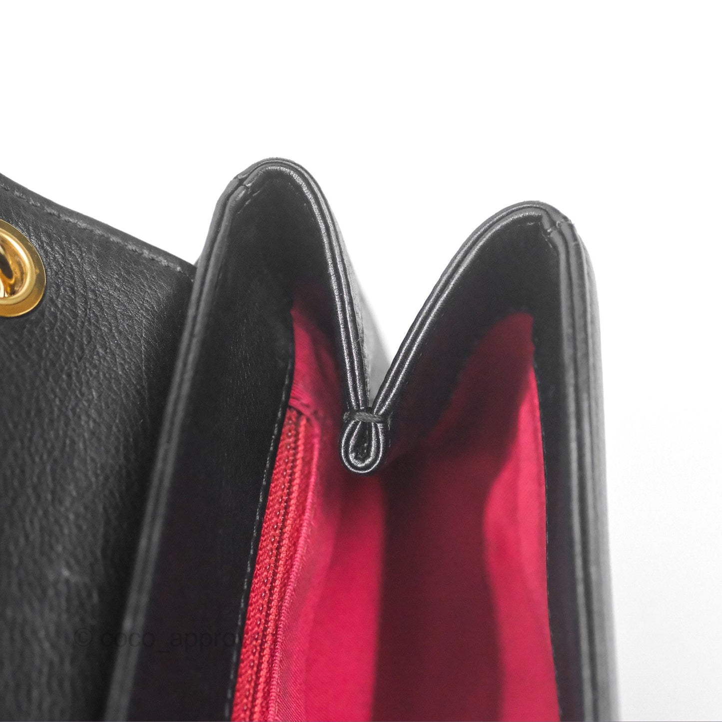 Chanel Small Underline Saddle Flap Bag Black Calfskin Gold Hardware