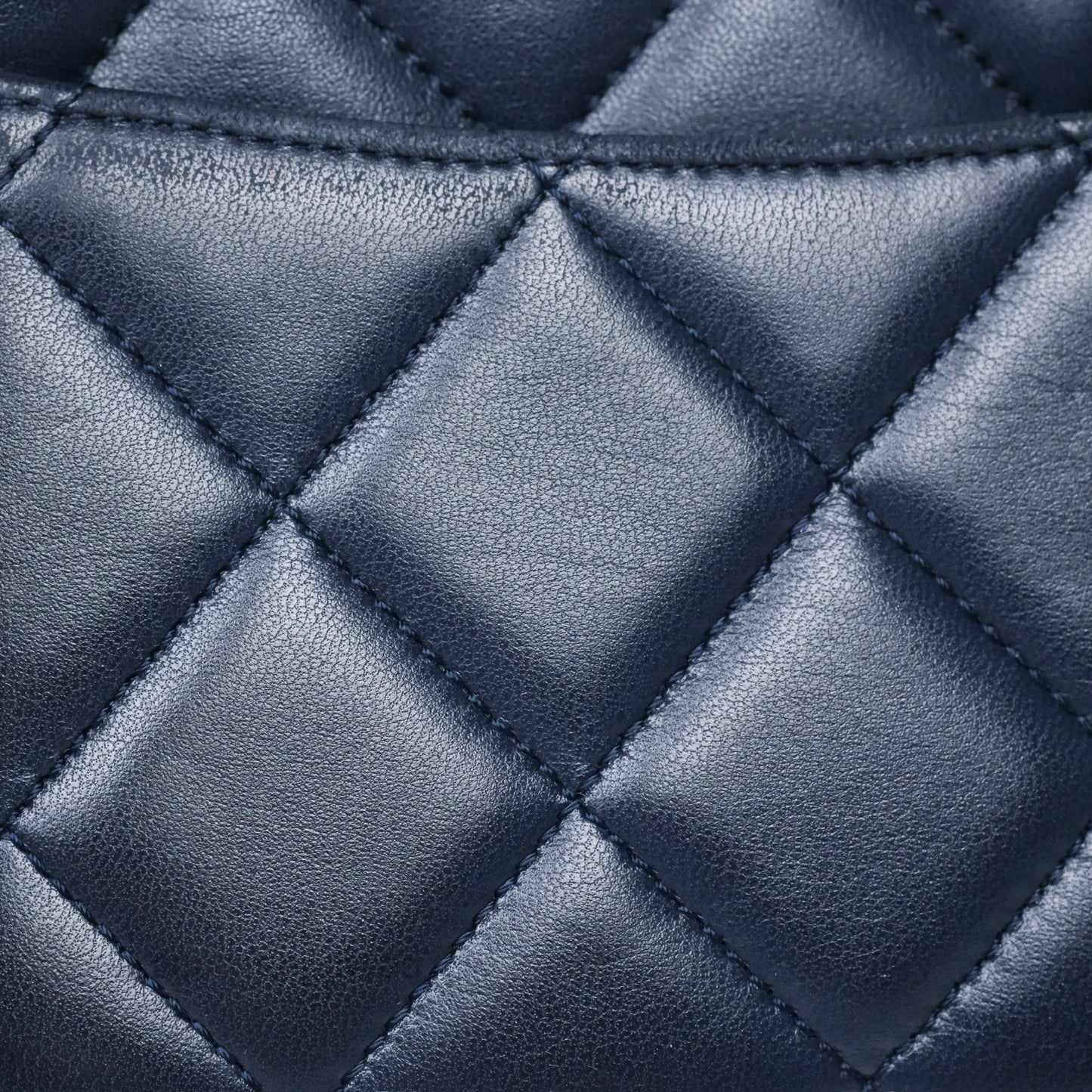 Chanel Small Trendy CC Navy Lambskin Gold Hardware