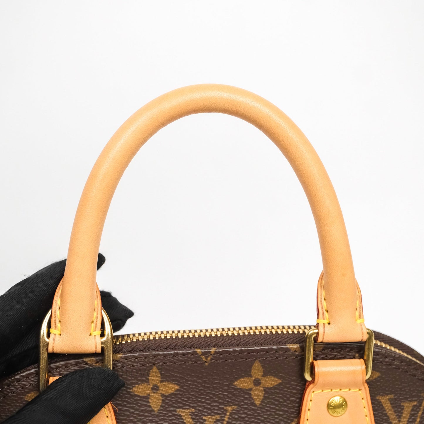 Louis Vuitton Monogram Alma BB Bag Gold Hardware