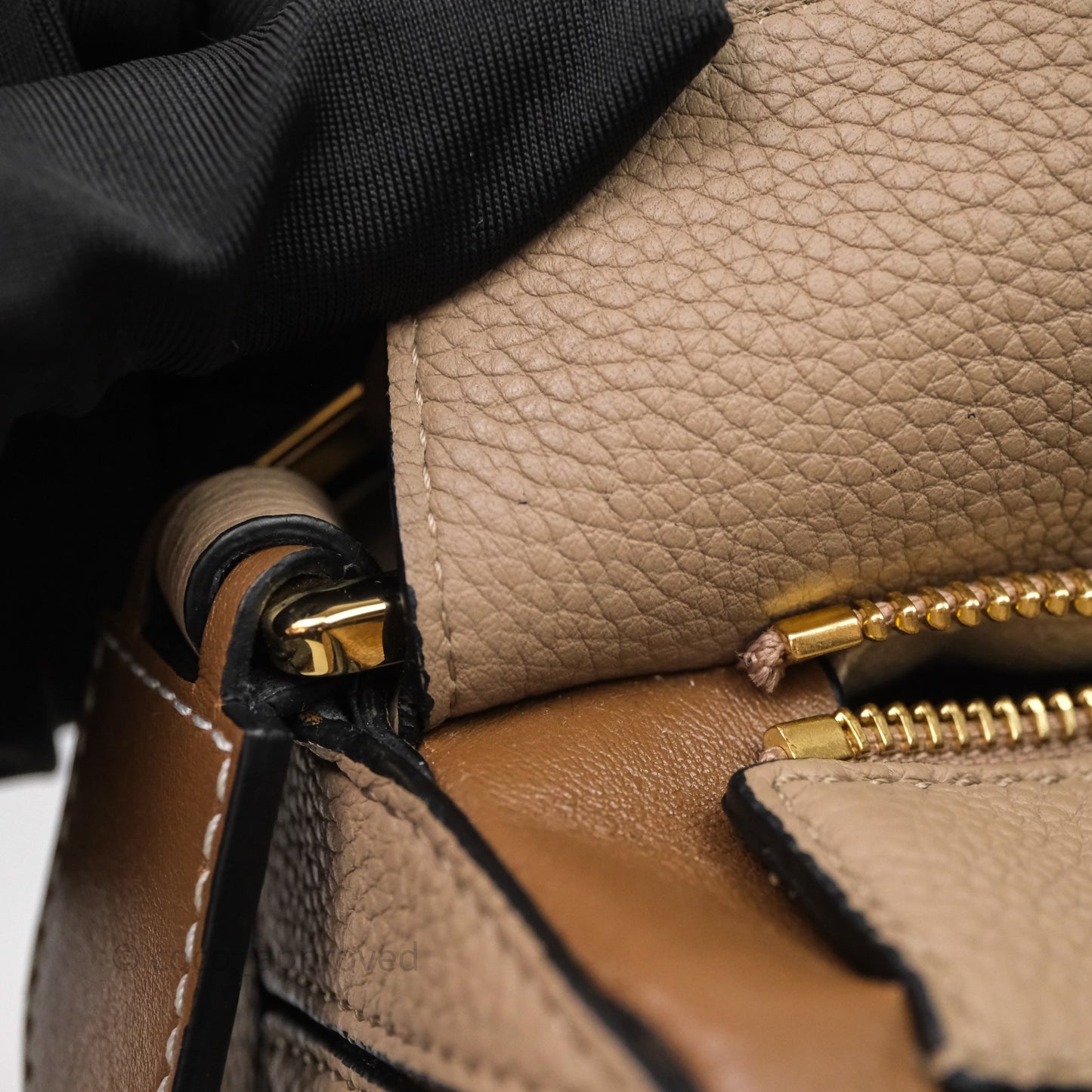 Loewe Medium Puzzle Bag Sand Mink Grained Calfskin