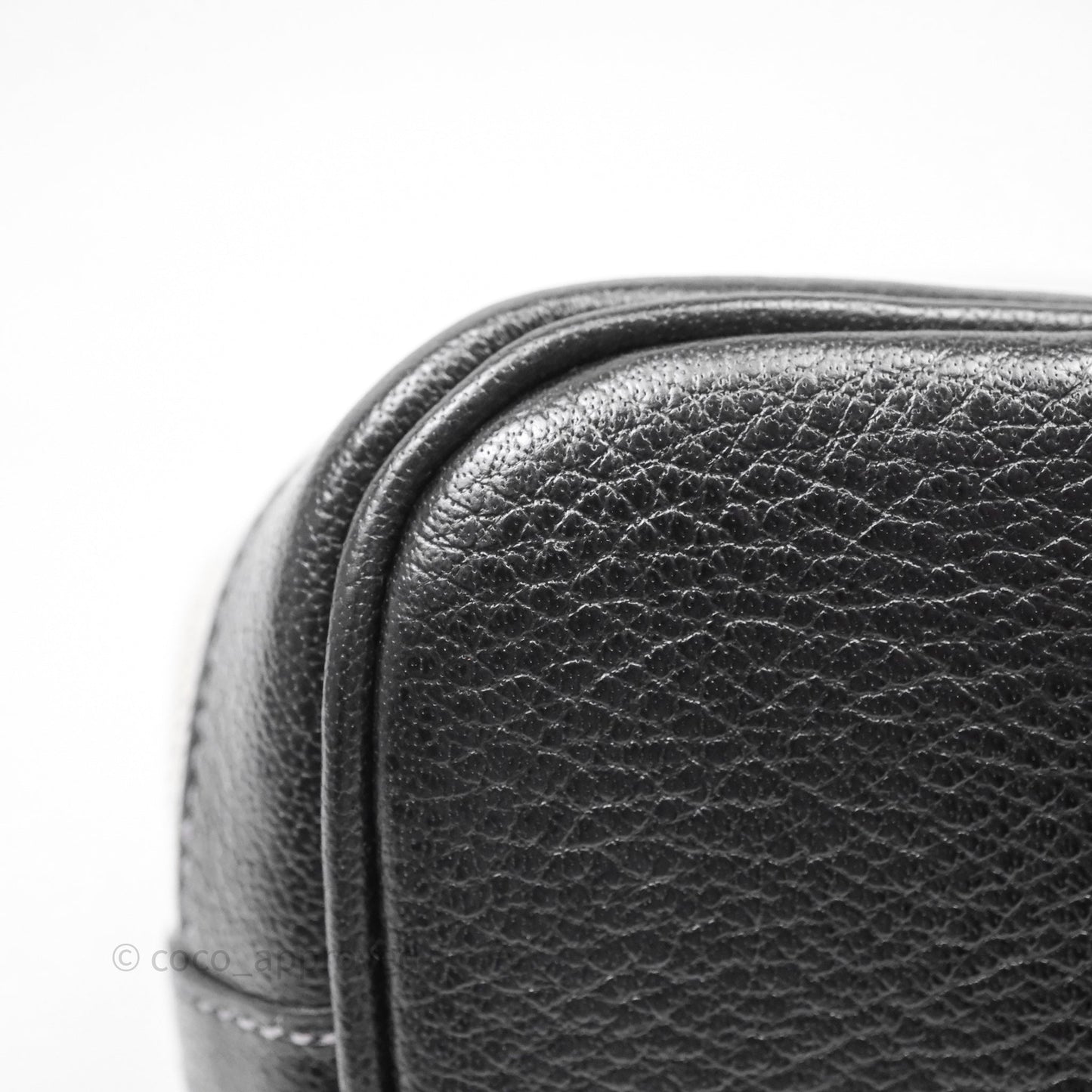 Hermes Vintage Mini Garden Party Noir 89 Canvas Palladium Hardware