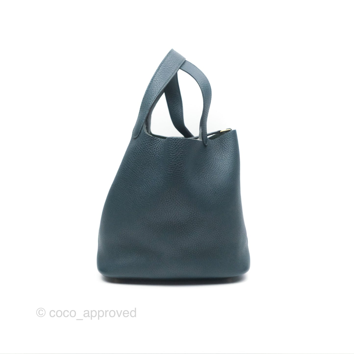 Hermès Picotin 22 Vert Cypress 6O Clemence Gold Hardware