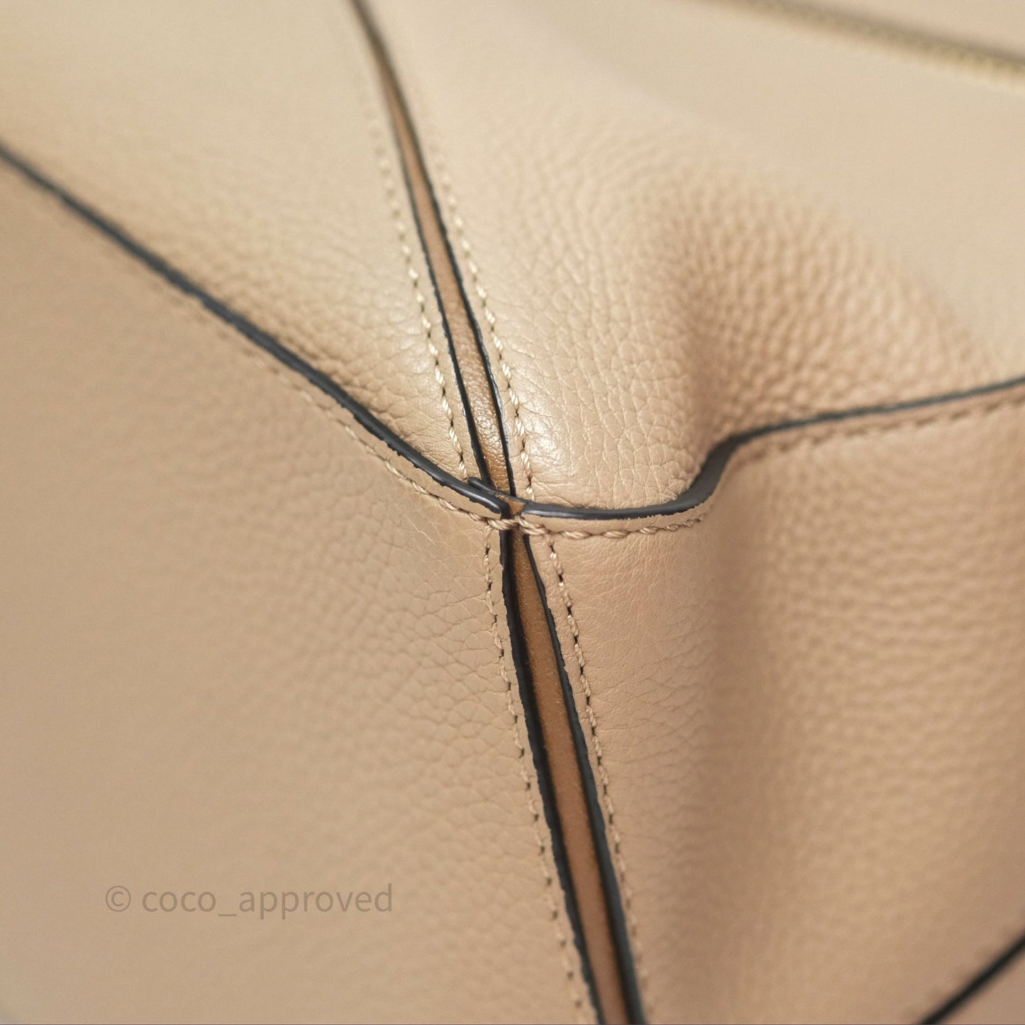 Loewe Small Puzzle Bag Sand Mink Grained Calfskin
