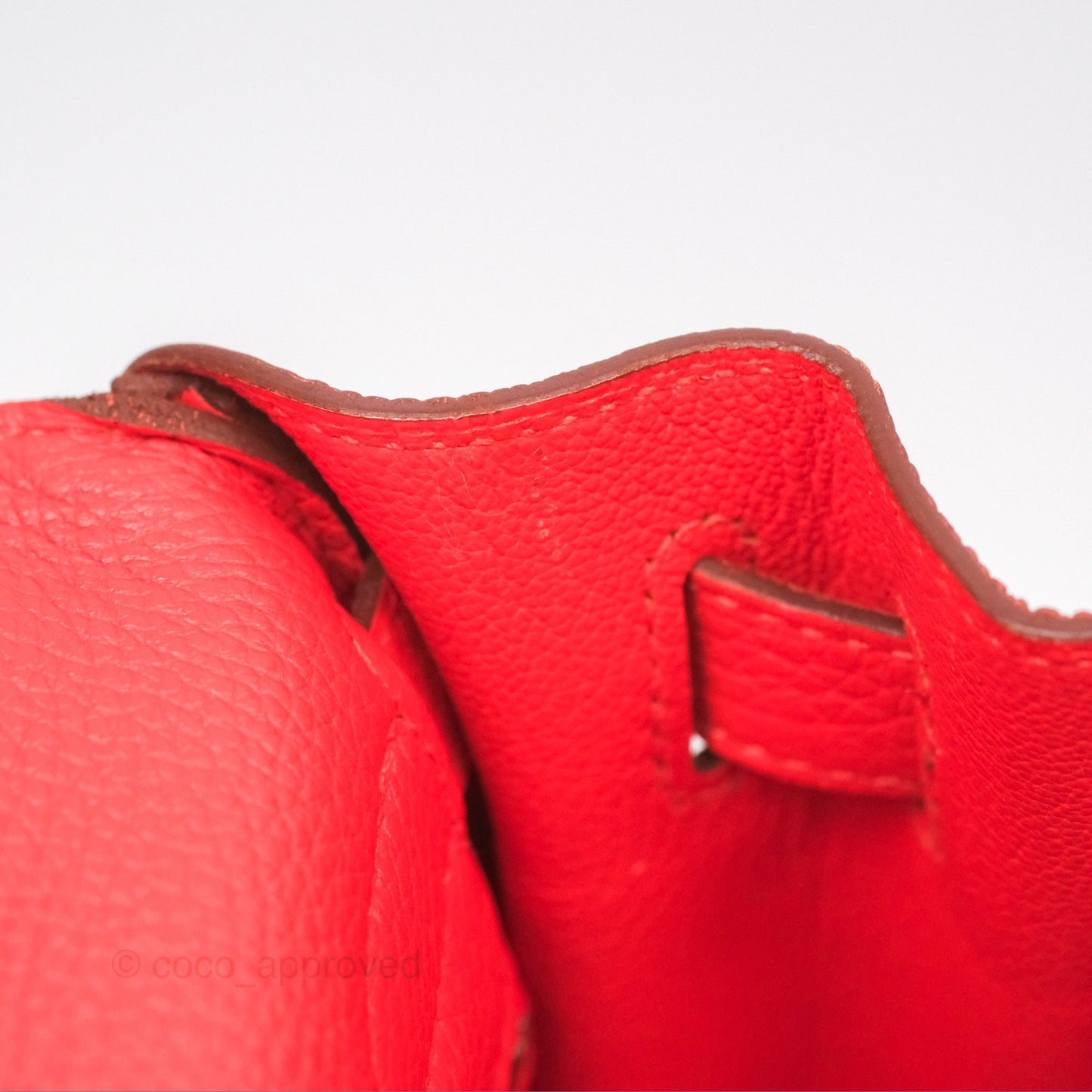 Hermès Kelly 32 Retourne Rose Jaipur Clemence Palladium Hardware
