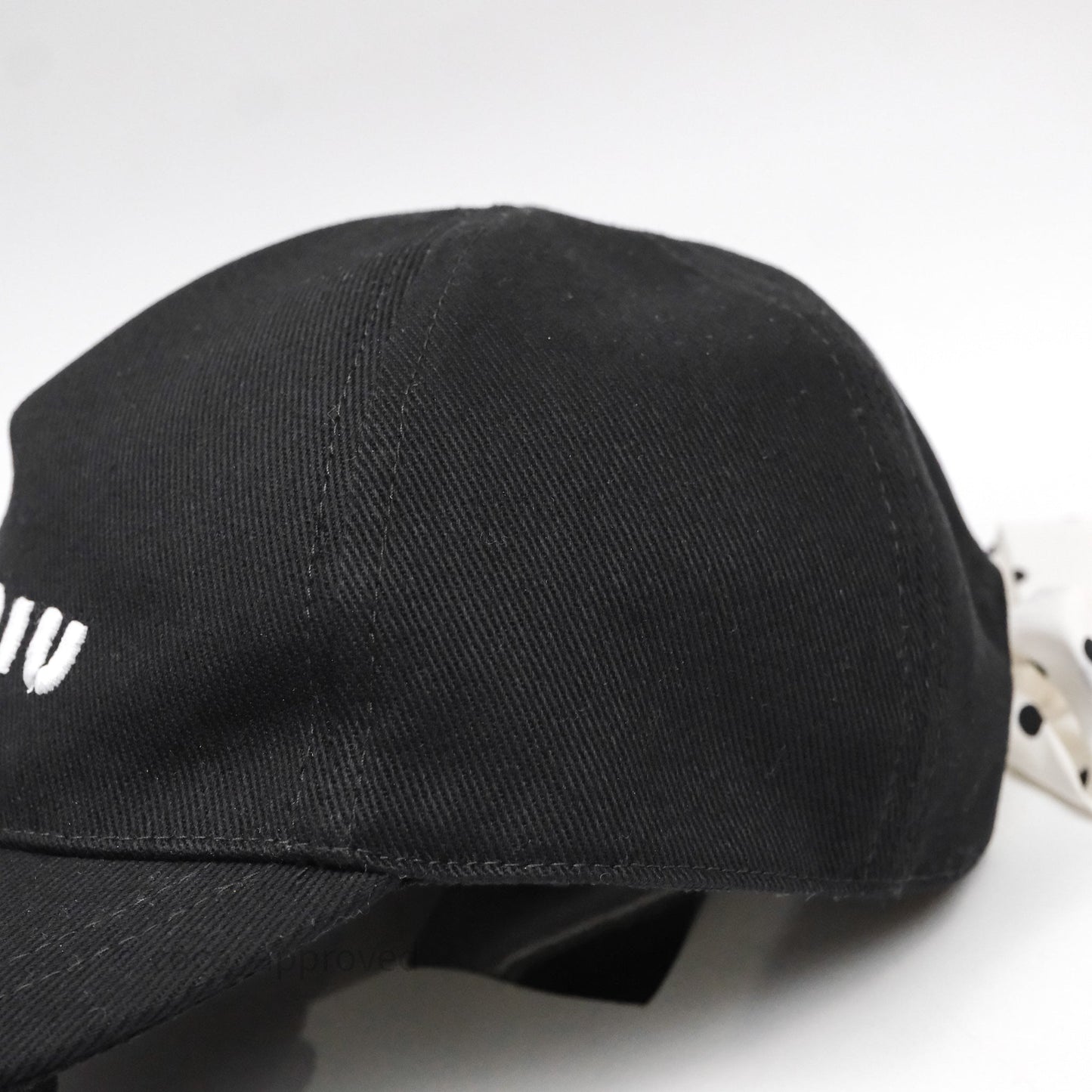 Miu Miu Baseball Cap Black