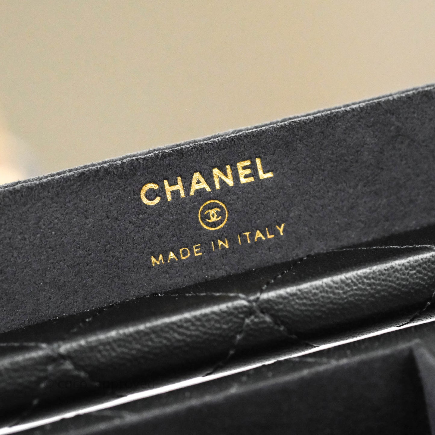 Chanel Jewellery Box Quilted Black Lambskin Gold Hardware