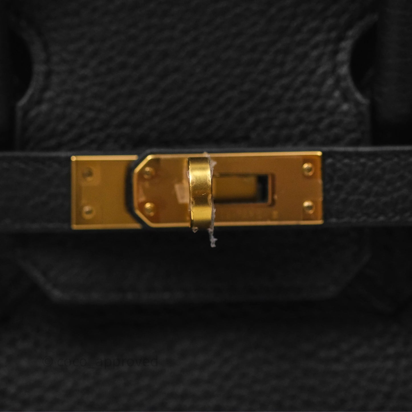 Hermès Retourne Birkin 25 Noir Togo Gold Hardware
