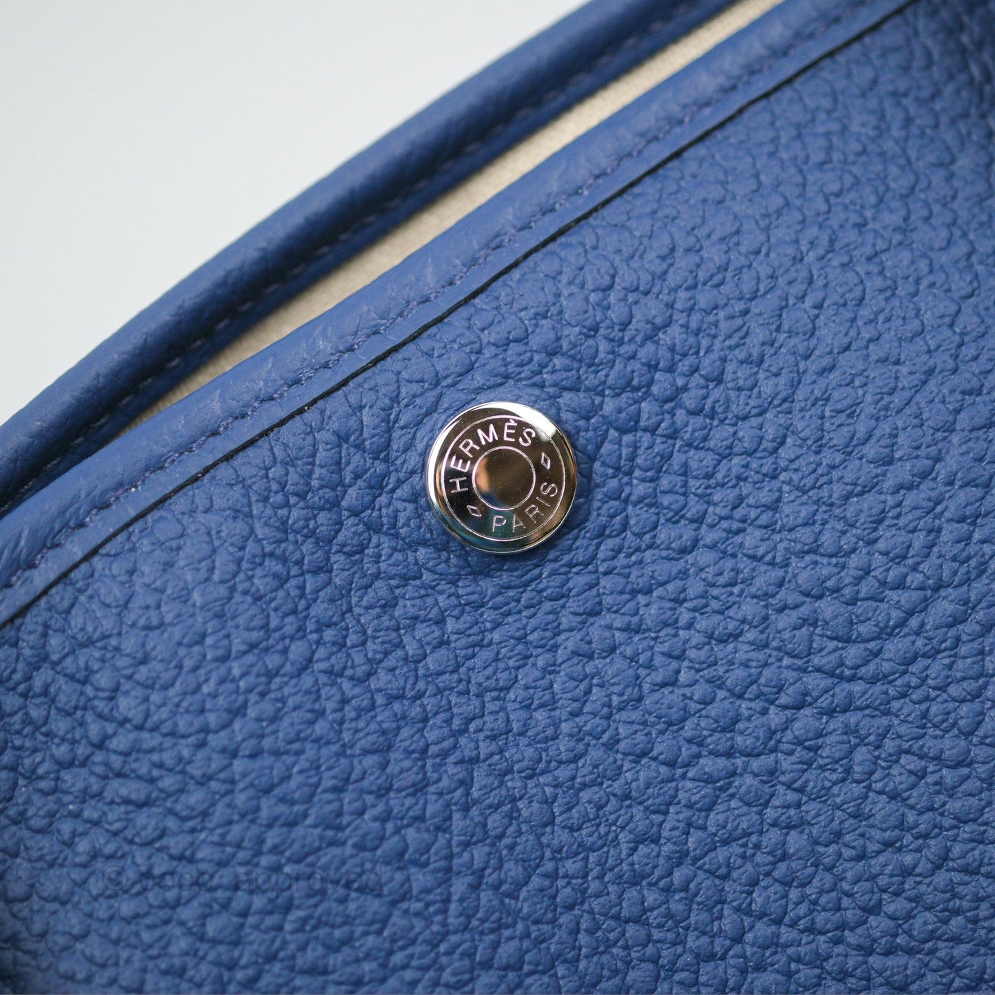 Hermès Garden Pouch 36 Bleu Saphir/ Bordeaux/ Bleu Marine
