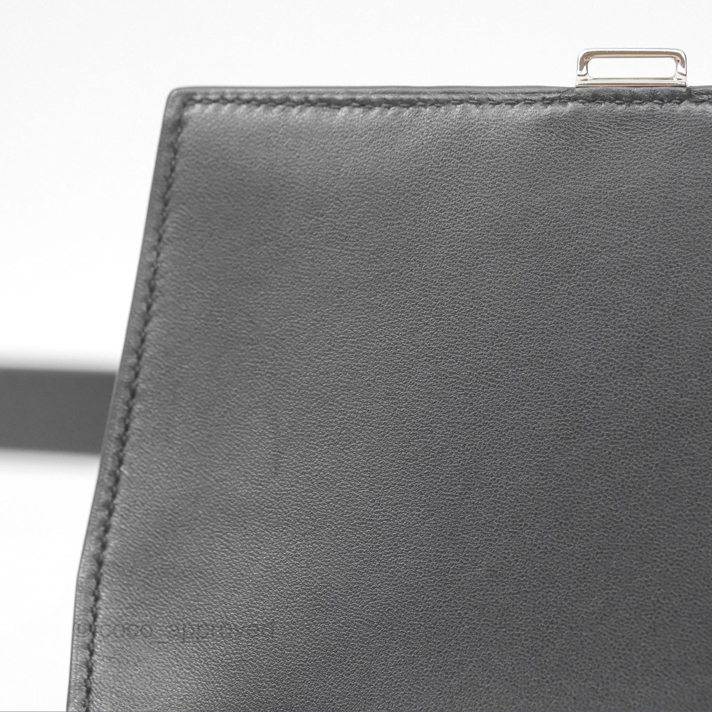 Hermès Della Cavalleria Mini Bag Noir 89 Epsom Palladium Hardware