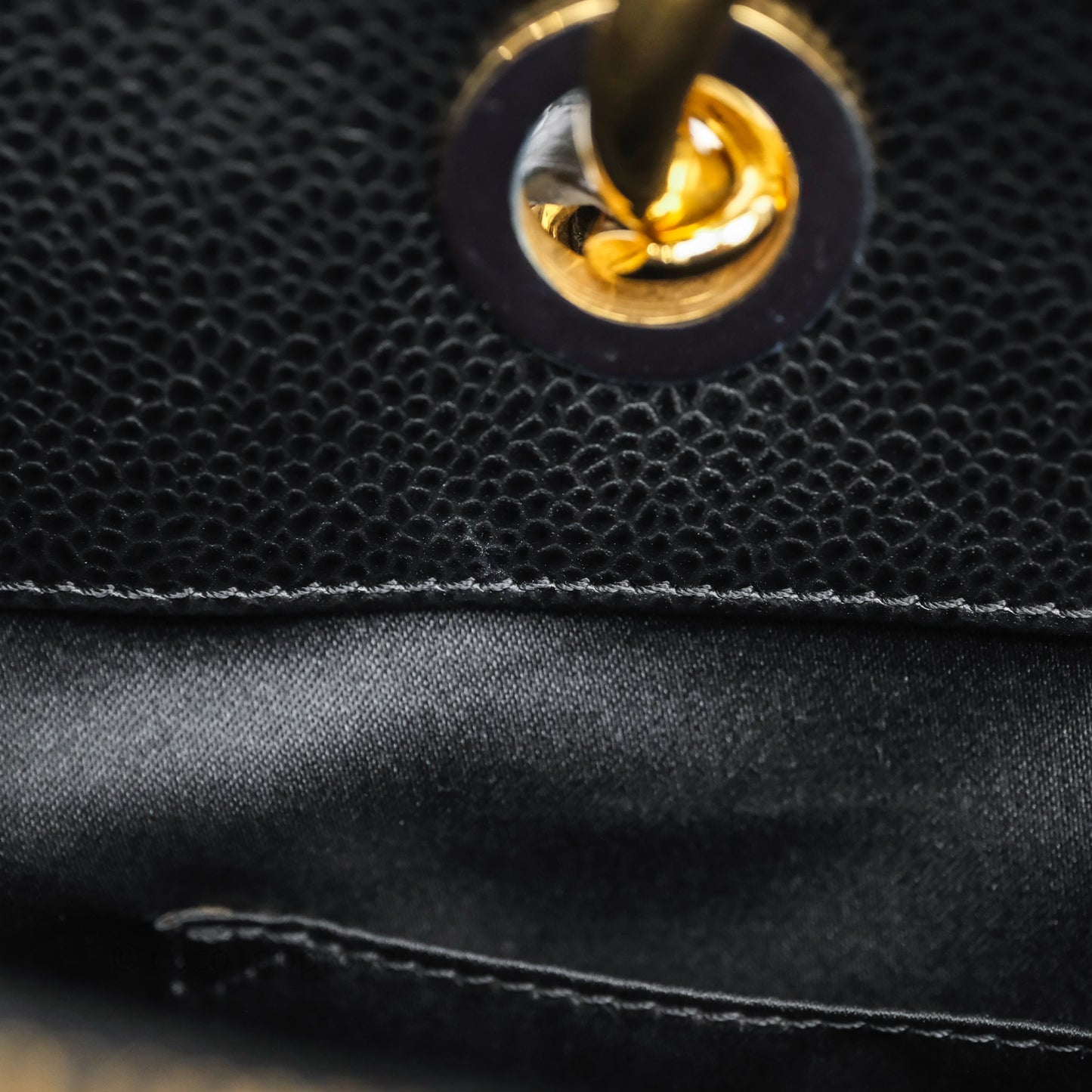 Chanel GST Black Caviar Gold Hardware