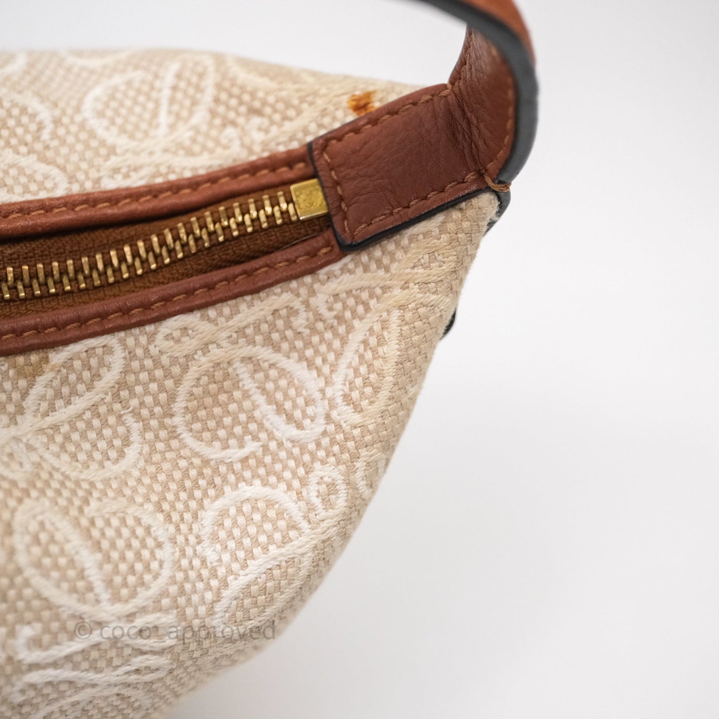 Loewe Top Handle Cubi Bag Anagram Jacquard