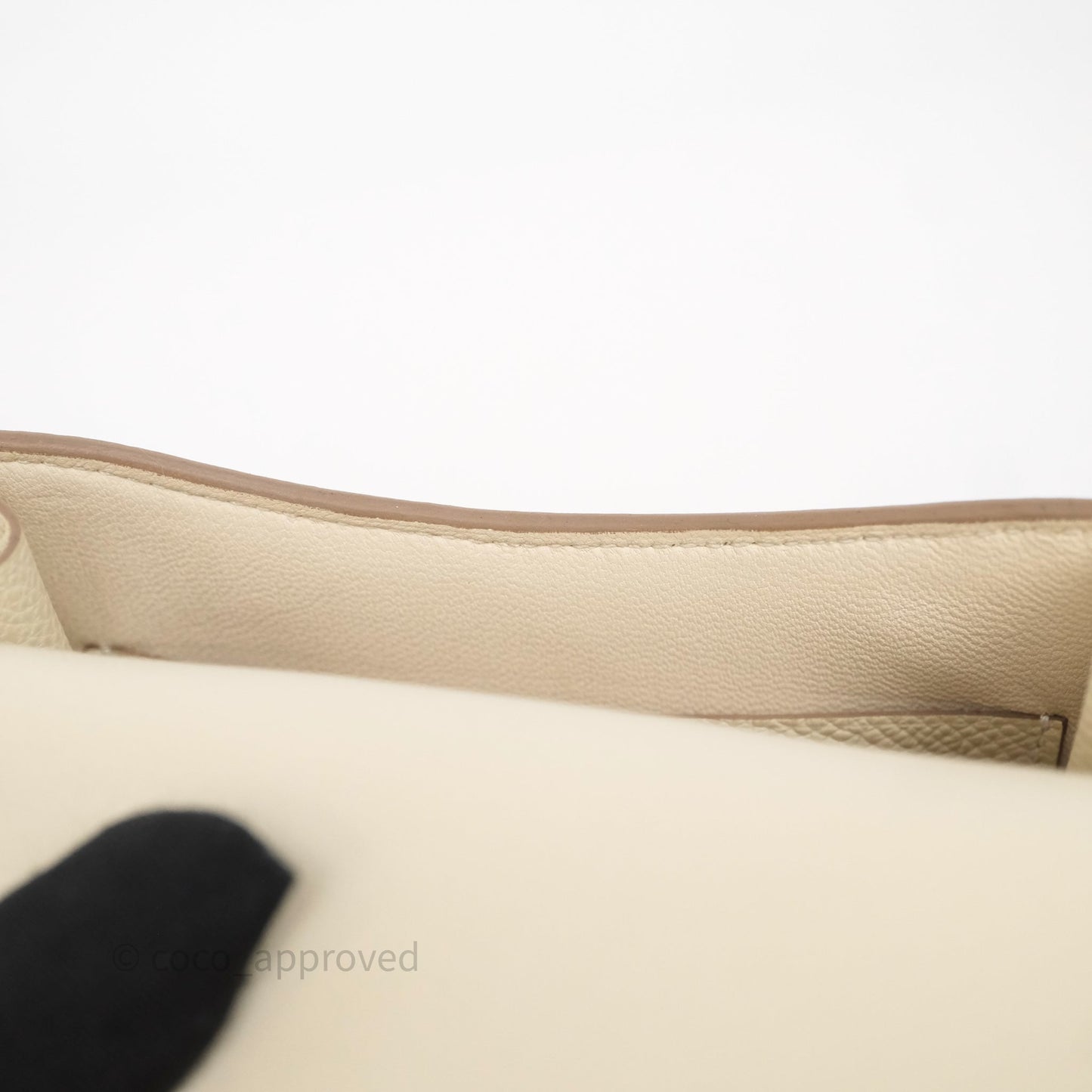 Hermès Constance Slim Wallet Craie 10 Epsom Rose Gold Hardware