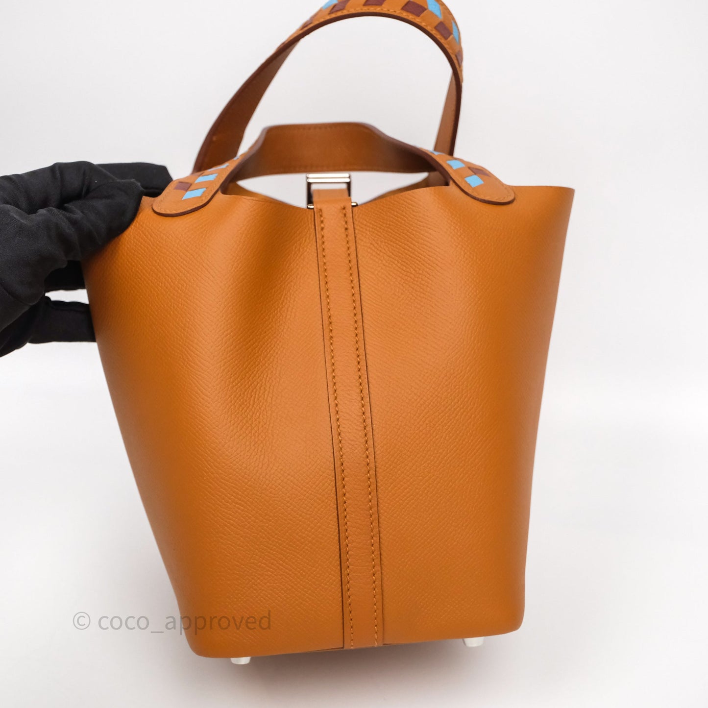 Hermès Picotin 18 Tressage Gold Epsom Palladium Hardware