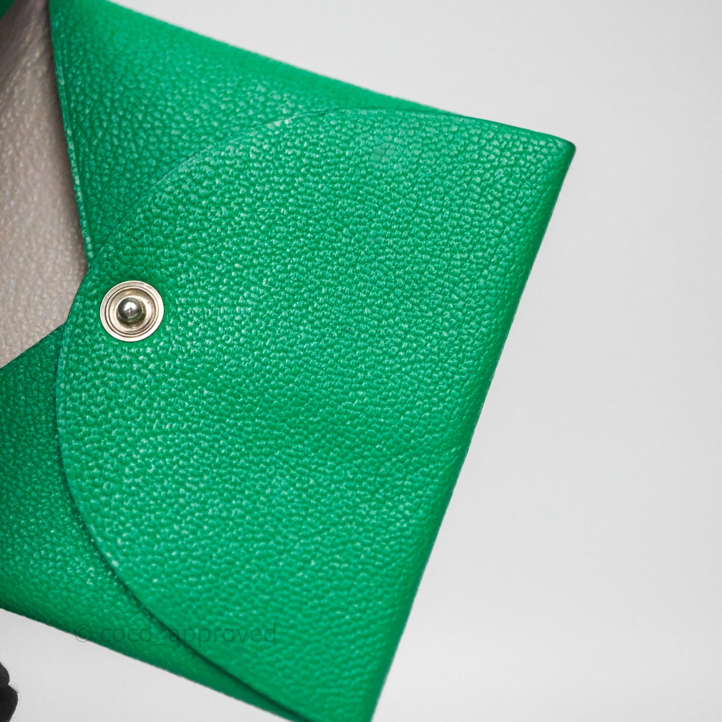 Hermès Bastia Coin Purse Green
