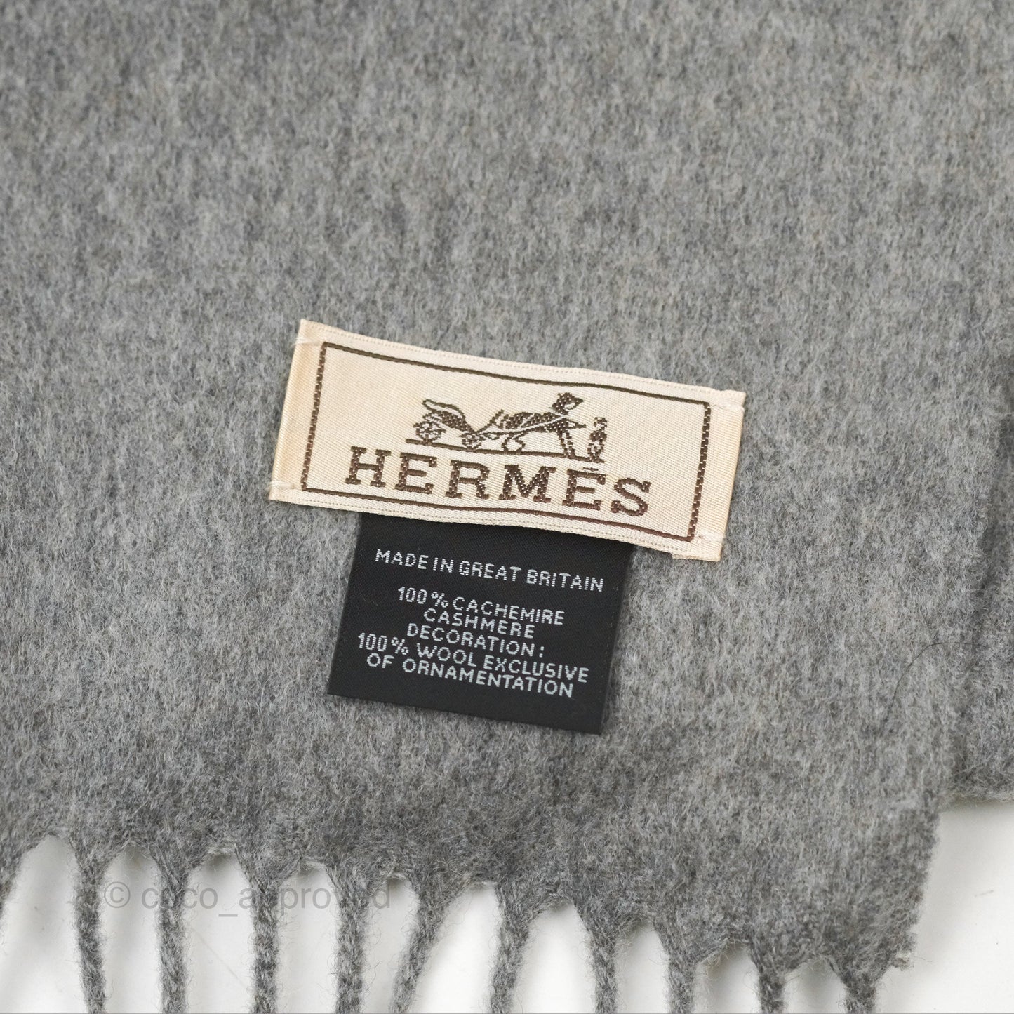 Hermes Highlands Embroidered Patch Muffler