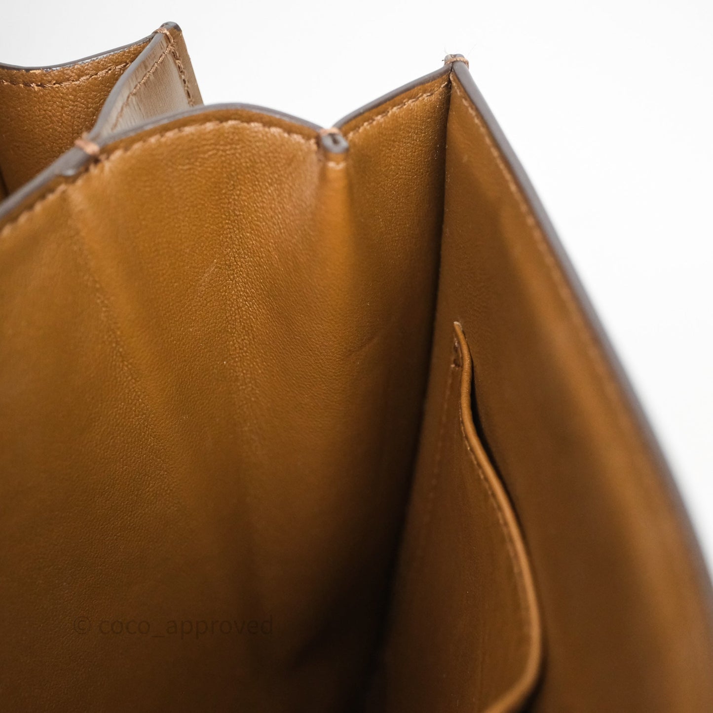 Celine Medium Classic Box Flap Caramel Calfskin