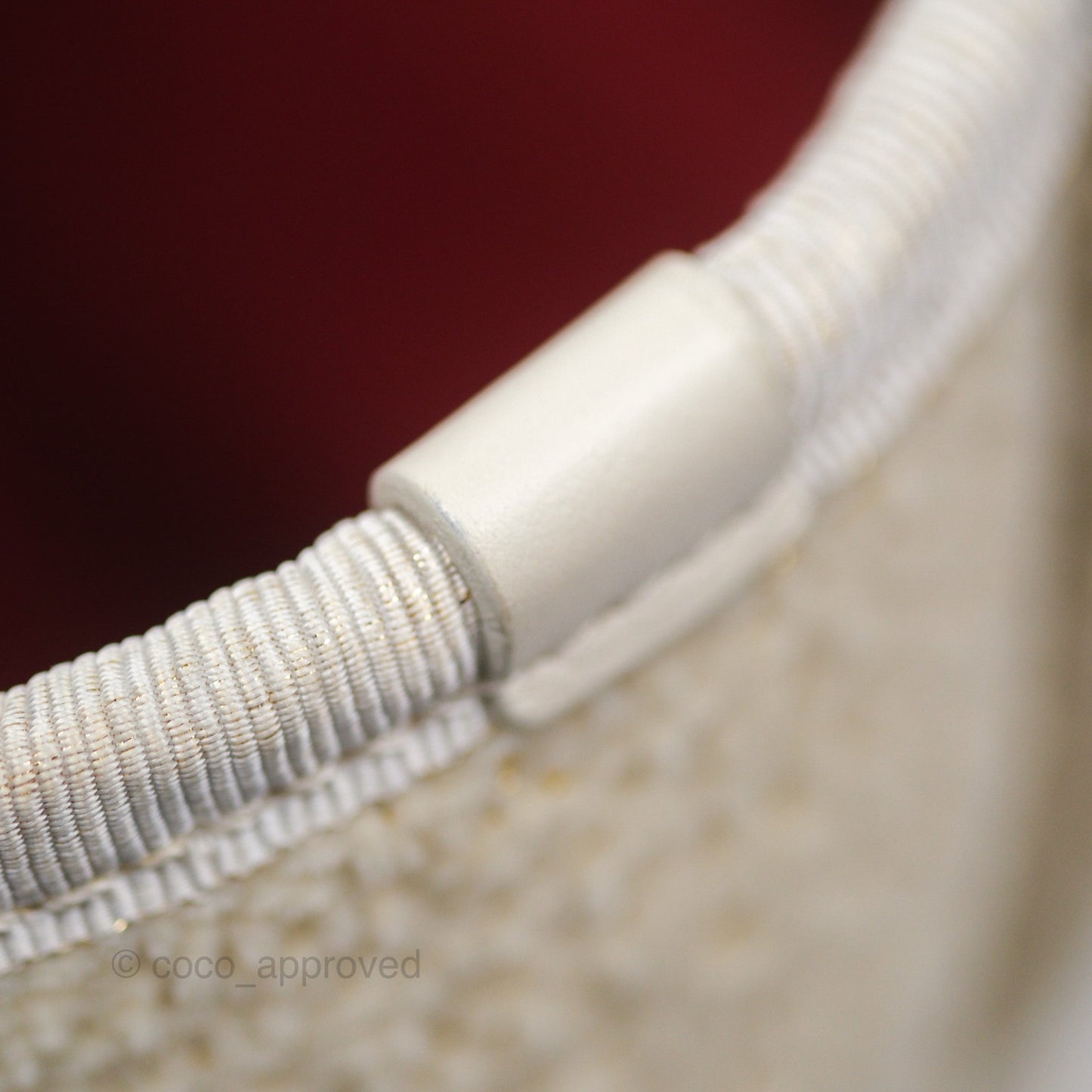 Chanel Medium Deauville Tote Ivory Lurex Boucle 19A
