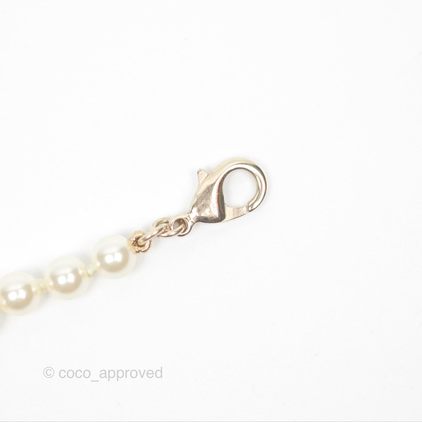Chanel Pearl CC Bracelet Gold 17A