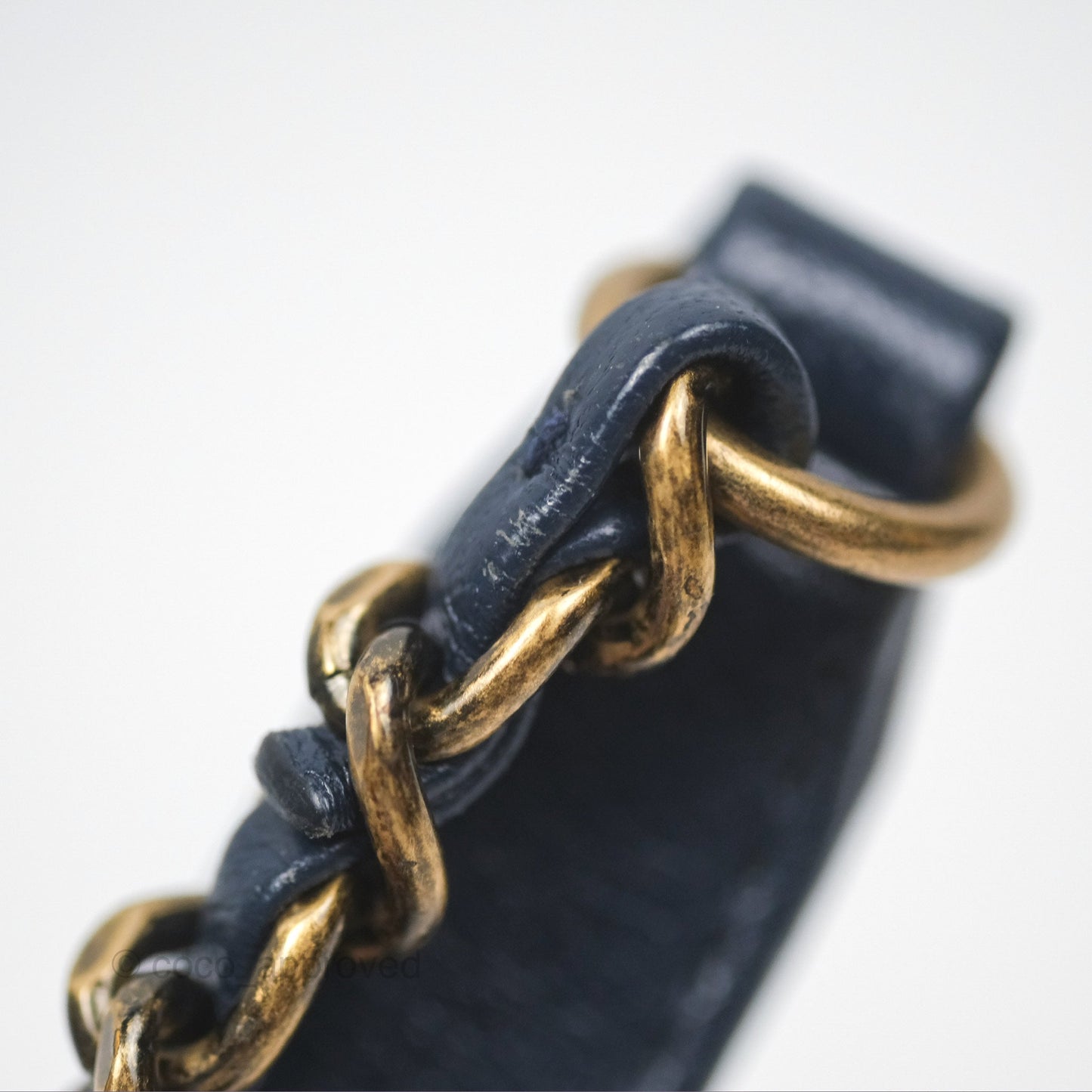 Chanel Beauty Lock Flap Bag Navy Sheepskin Aged Gold Hardware