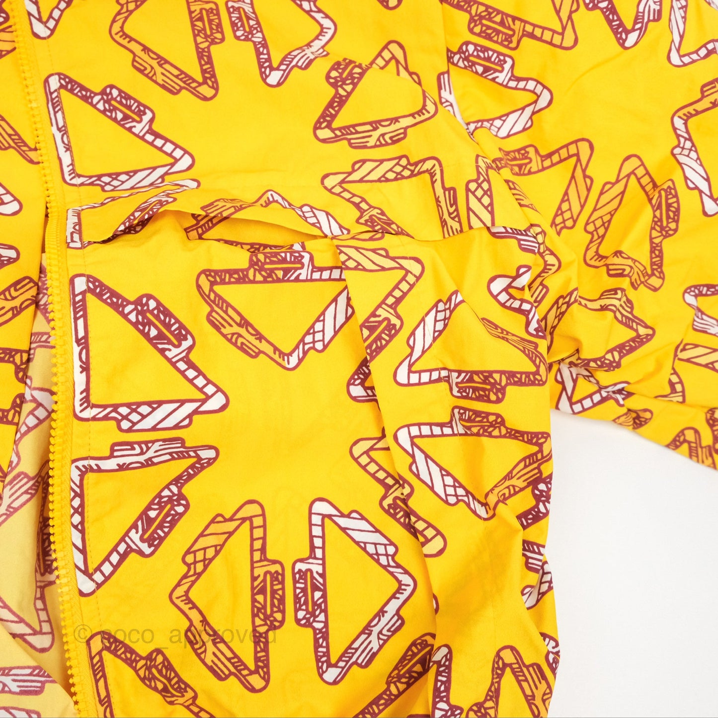 Hermes "Tatersales" Short Beach Windbreaker Jaune Tournesol Size 36