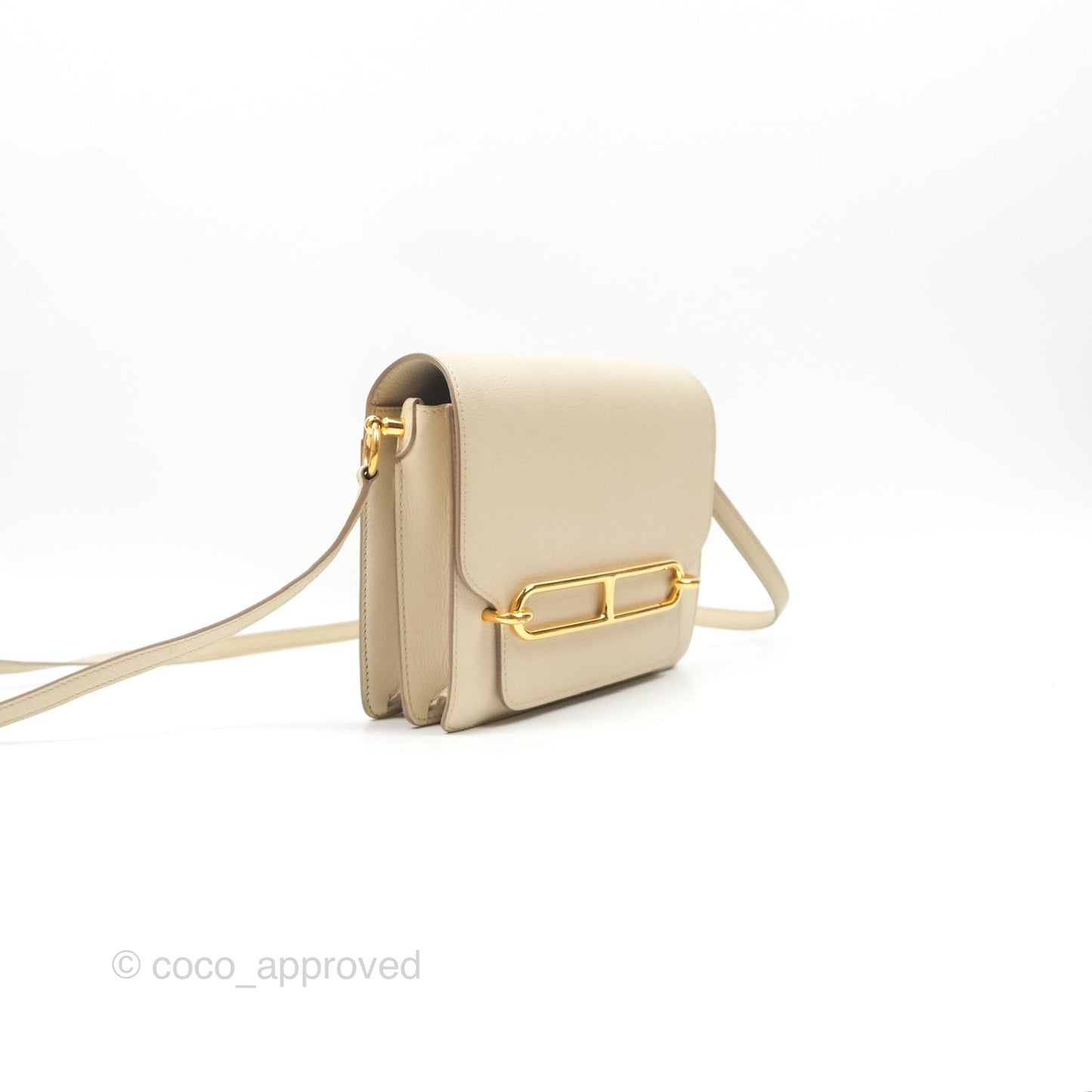 Hermès Roulis Mini 18 Beton Evercolor Gold Hardware