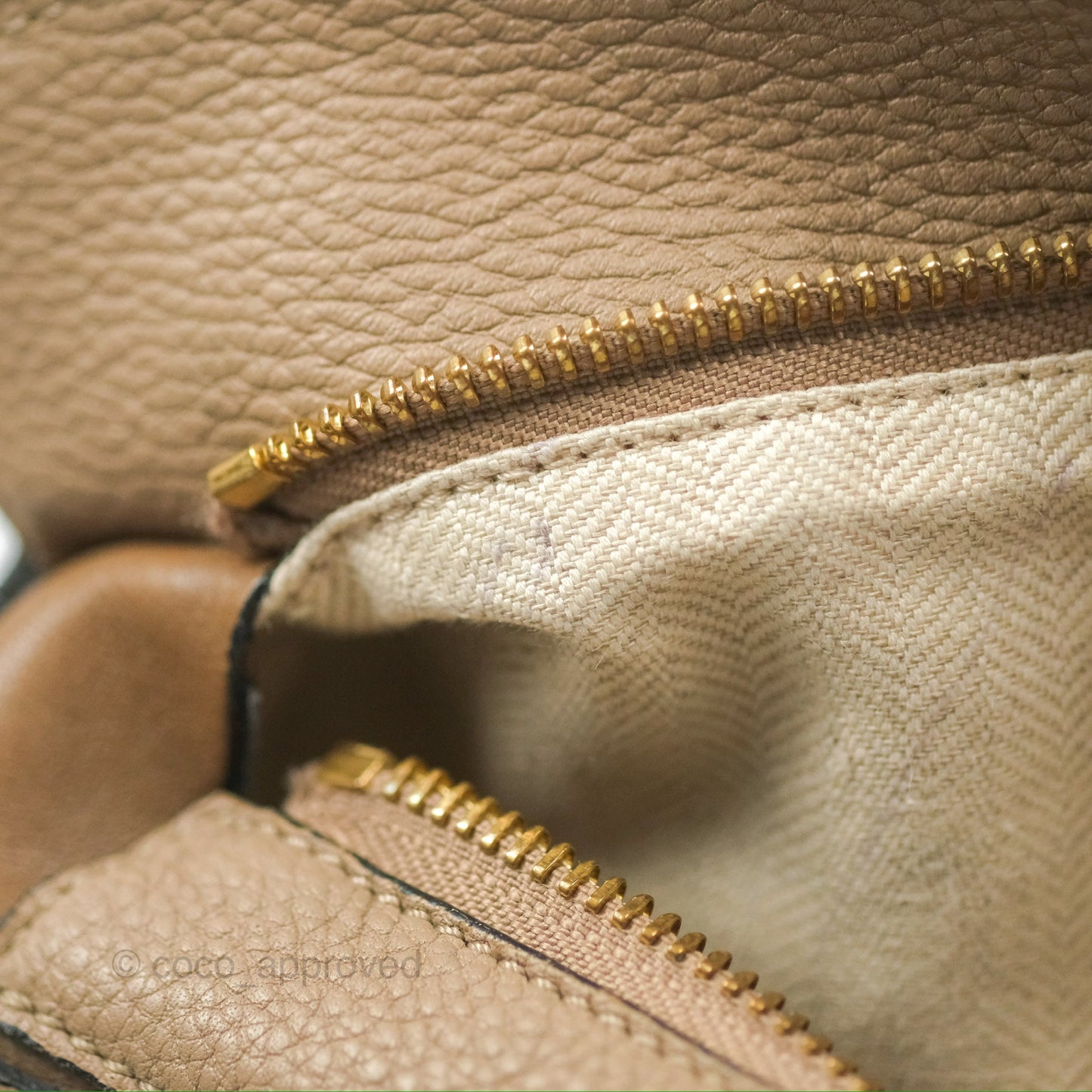 Loewe Small Puzzle Bag Sand Mink Grained Calfskin