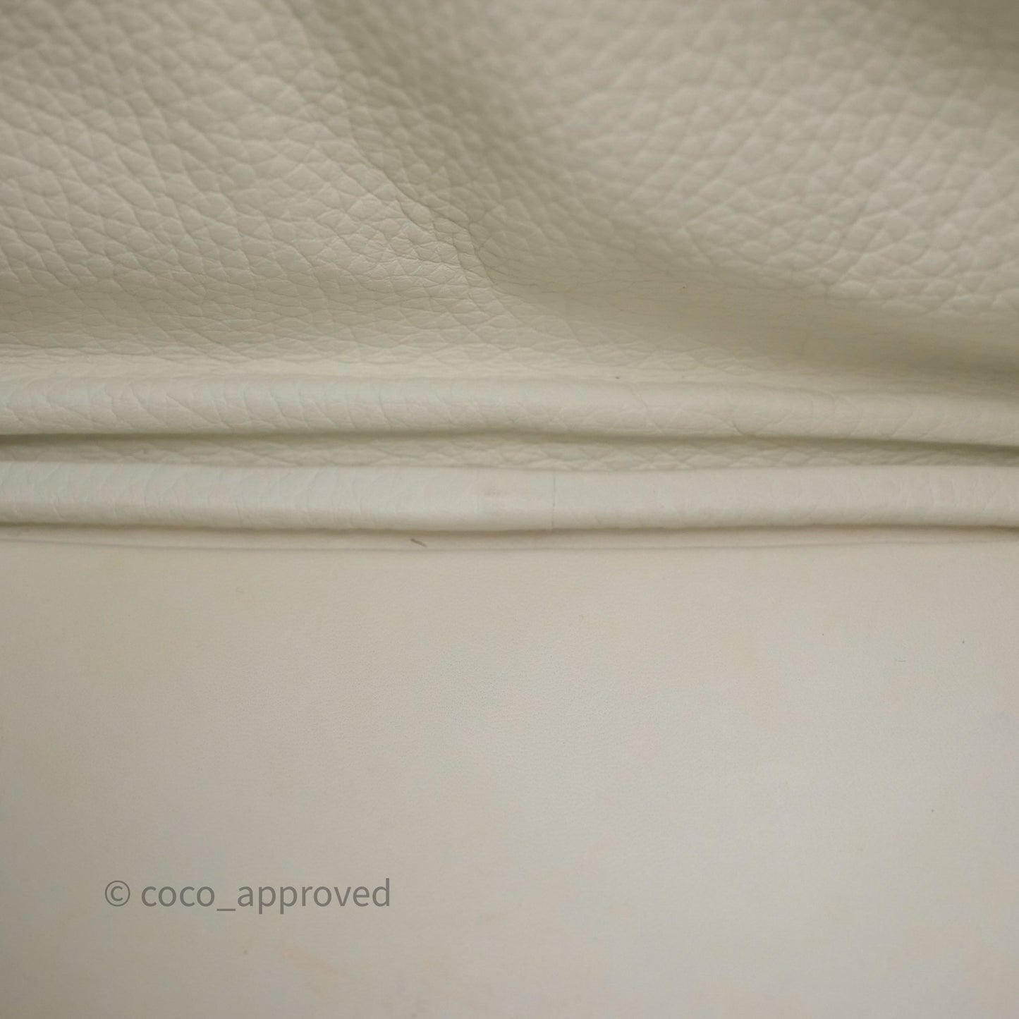 Hermès Lindy 30 White Clemence Palladium Hardware