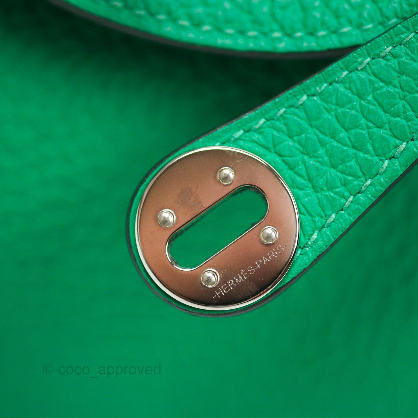 Hermès Mini Lindy 20 Menthe 6W Clemence Palladium Hardware