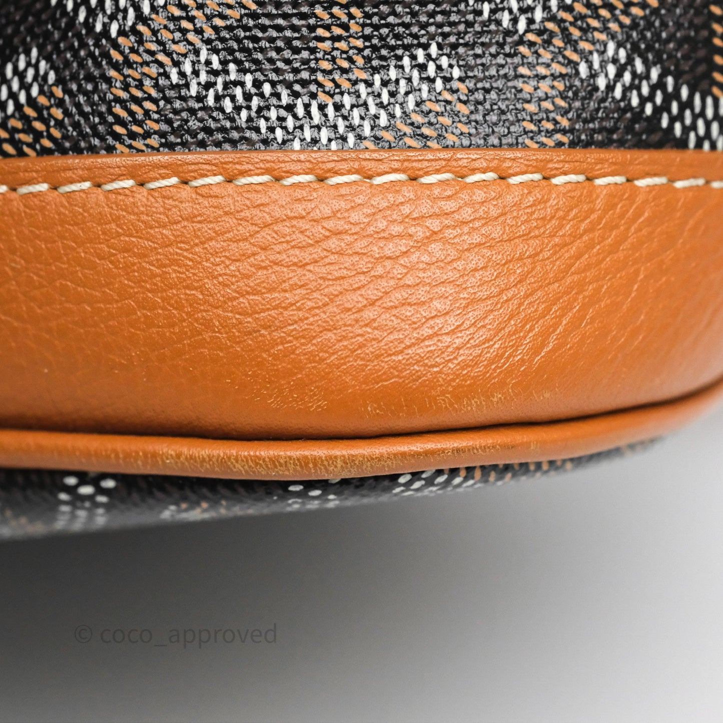 Goyard Petit Flot Bucket Bag Black & Tan Goyardine