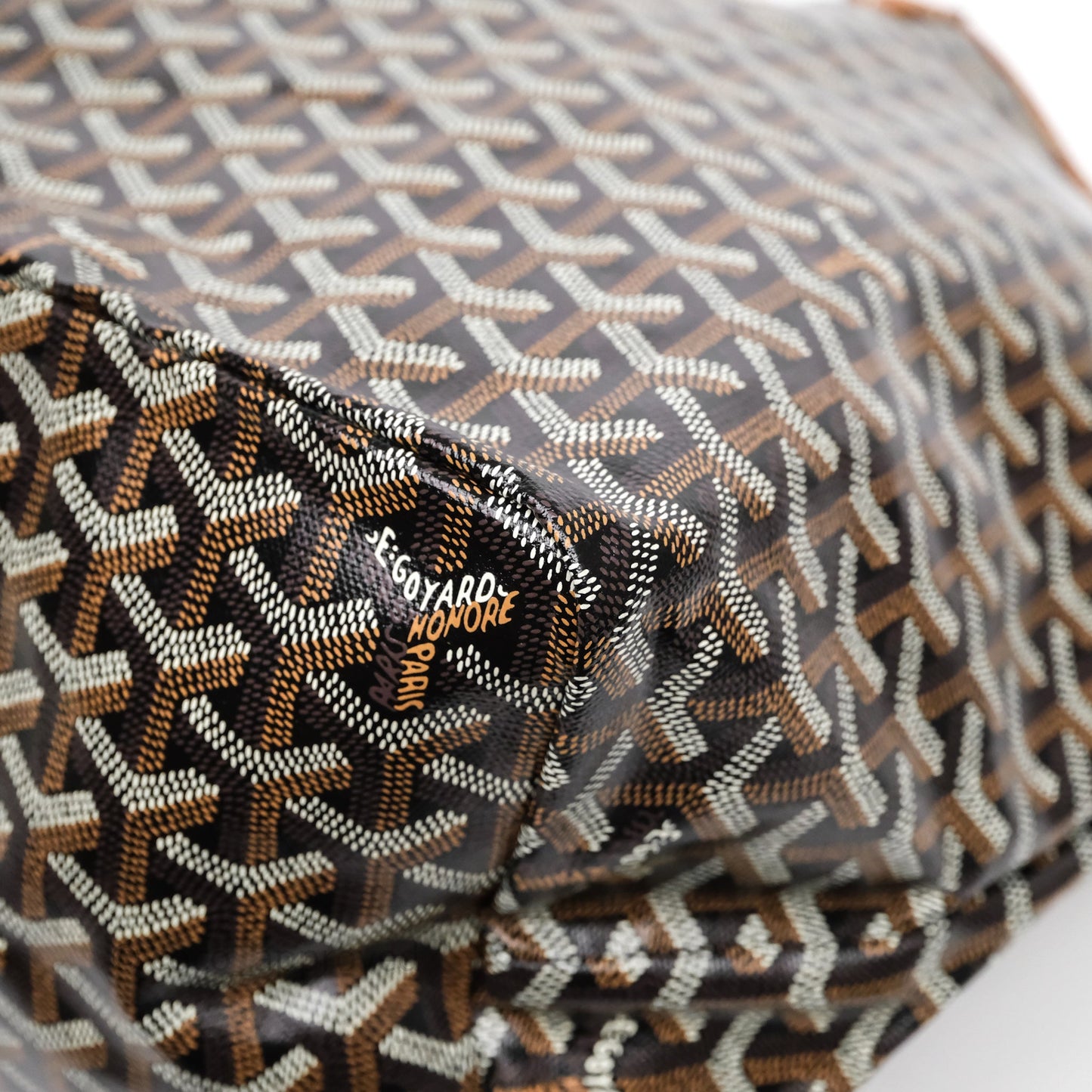 Goyard St Louis Tote GM Tan Black