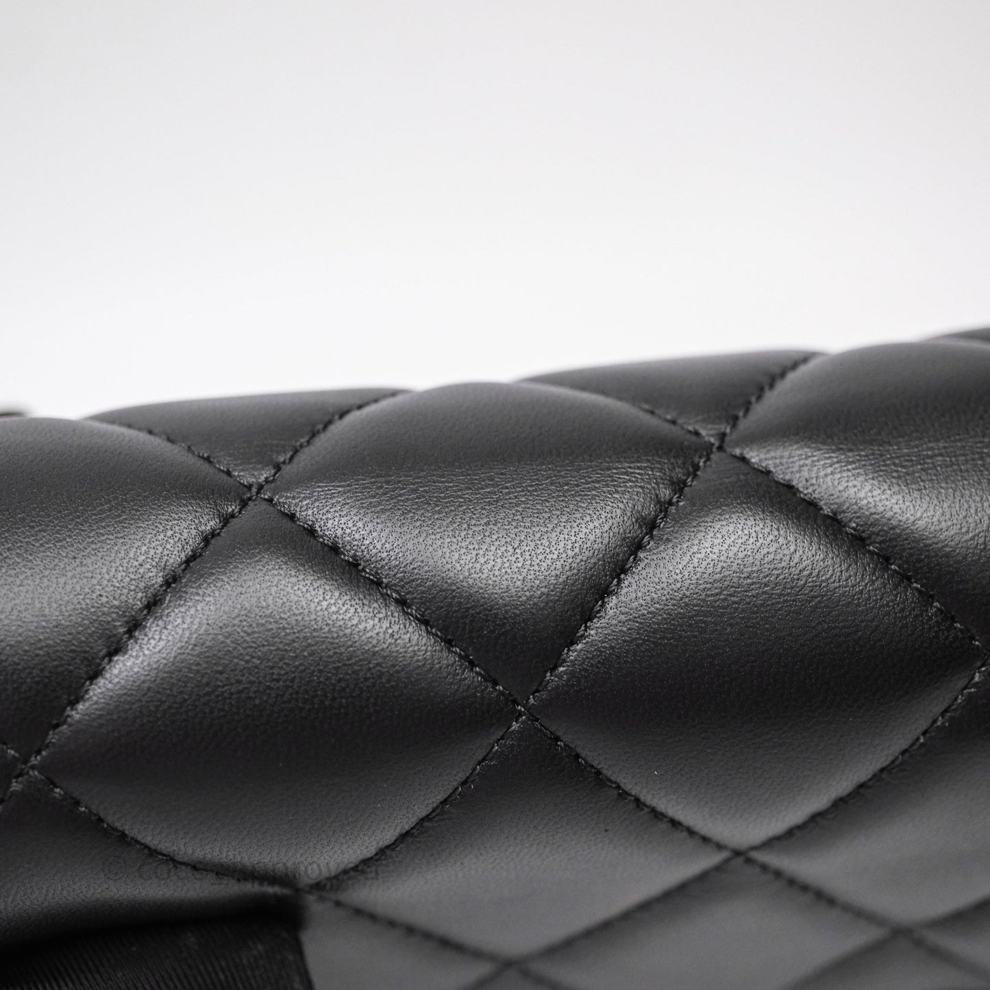 Chanel My Perfect Mini With Pearl Quilted Black Lambskin Gold Hardware