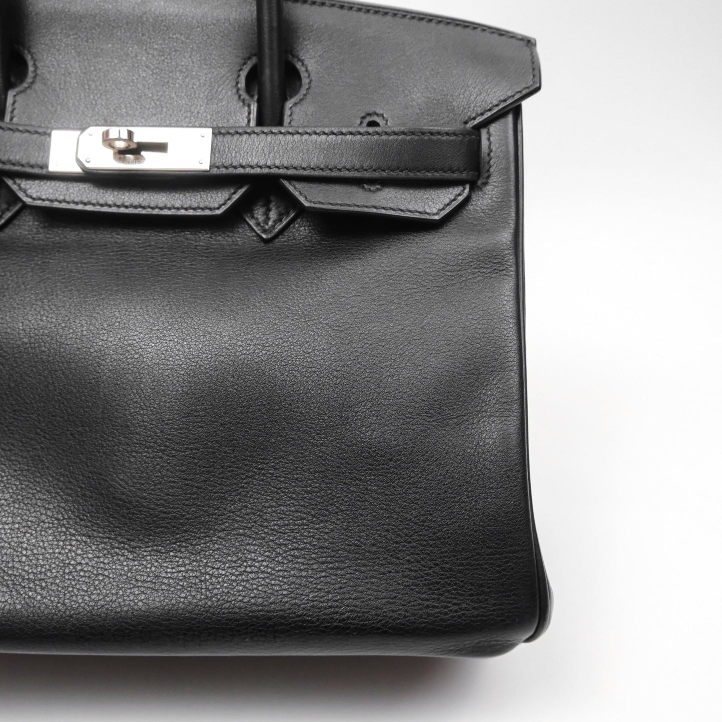 Hermès Birkin 30 Noir 89 Evergrain Palladium Hardware