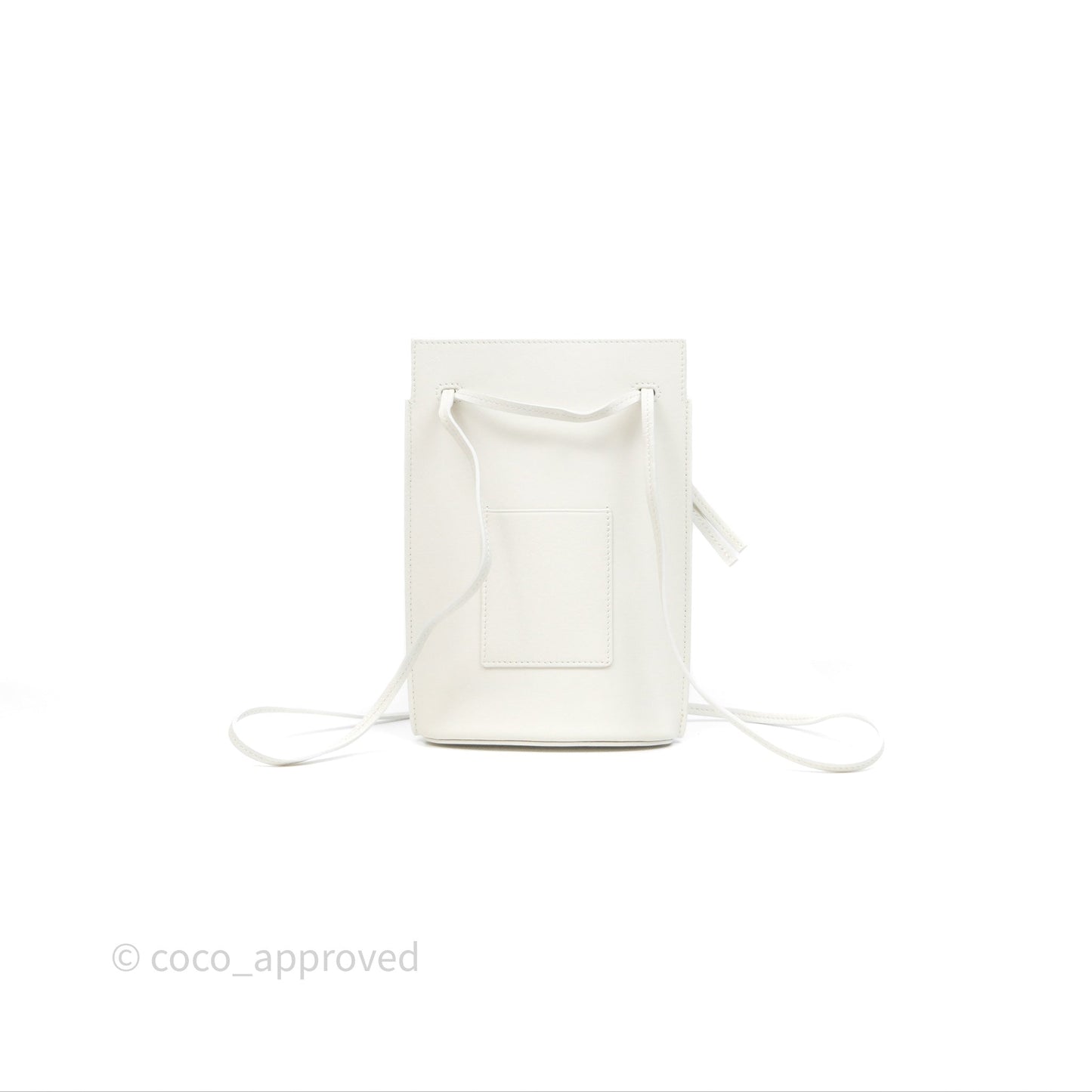 Loewe Dice Pocket in Classic Calfskin White