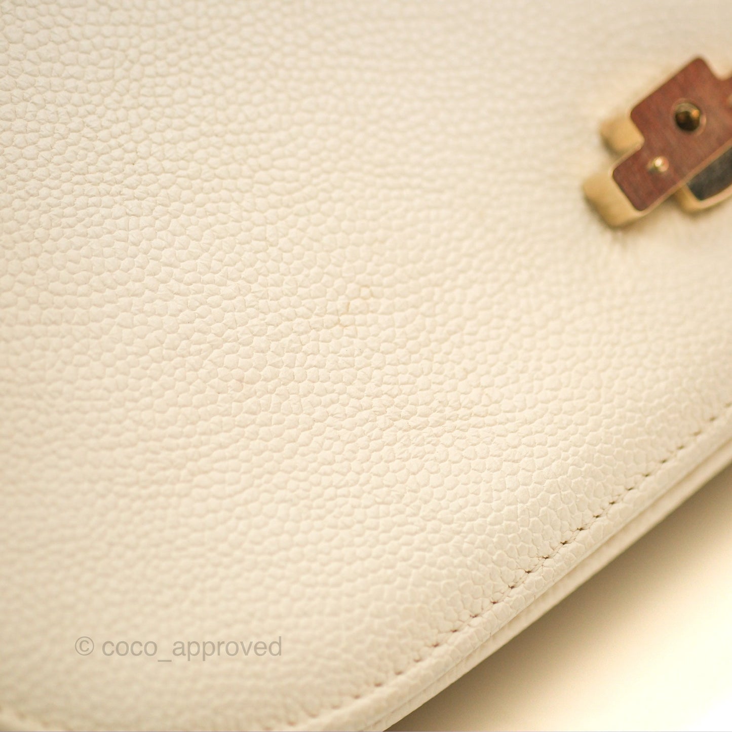 Chanel Medium CC Cuba Flap Bag Ivory Caviar Light Gold Hardware