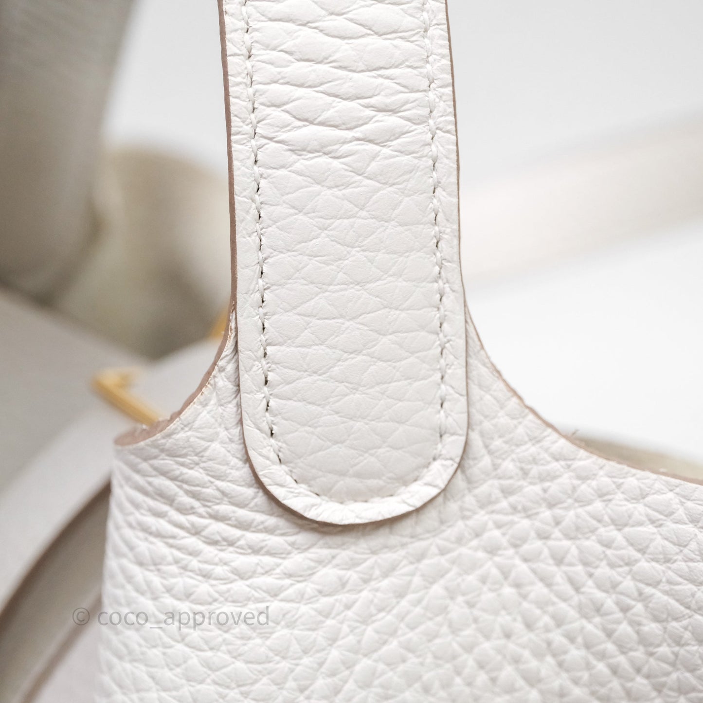 Hermes Picotin Lock 18 Gris Pale M4 Clemence Gold Hardware
