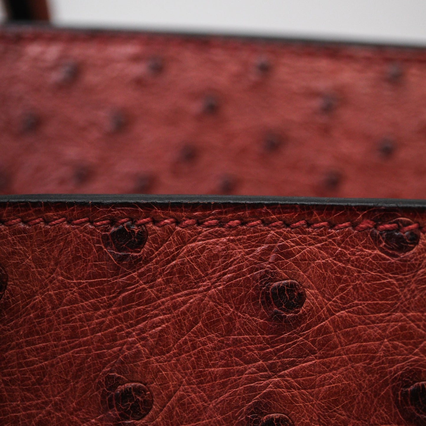 Hermès Birkin 35 Rouge H Ostrich Palladium Hardware