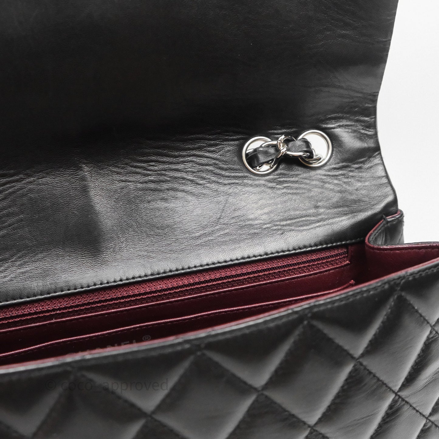Chanel Jumbo Single Flap Black Lambskin Silver Hardware