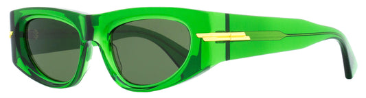 Luxury Bottega Veneta Women's Cat Eye Sunglasses BV1144S 004 Green 51mm