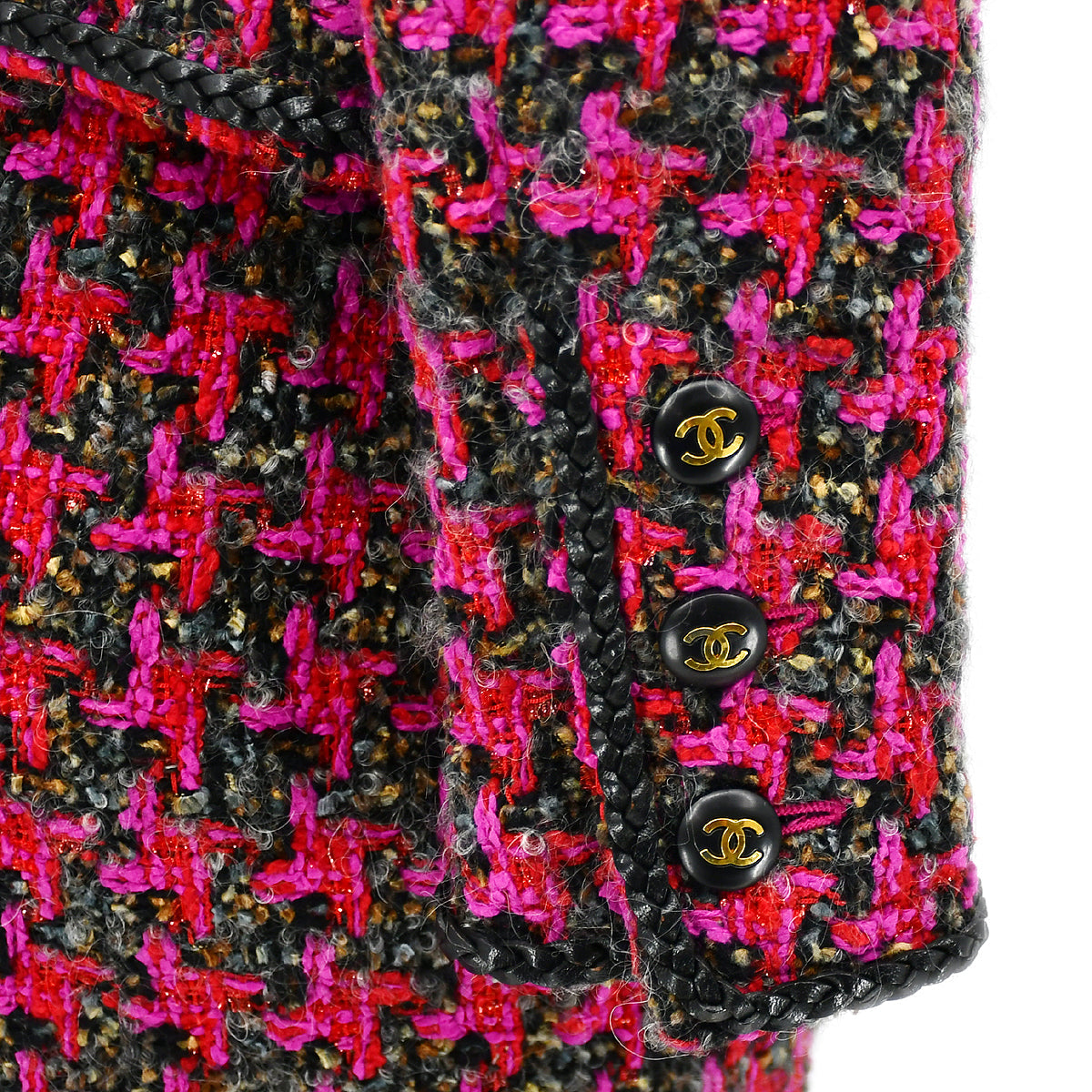Chanel 1994 open-front jacket skirt suit #38