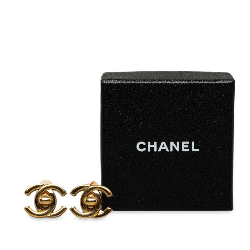 Chanel Vintage Coco Turnrock Motif Earring G   CHANEL Ginestapo