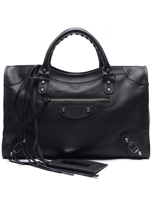 Luxury Balenciaga WoMen's Classic Motor City Tote Bag Black