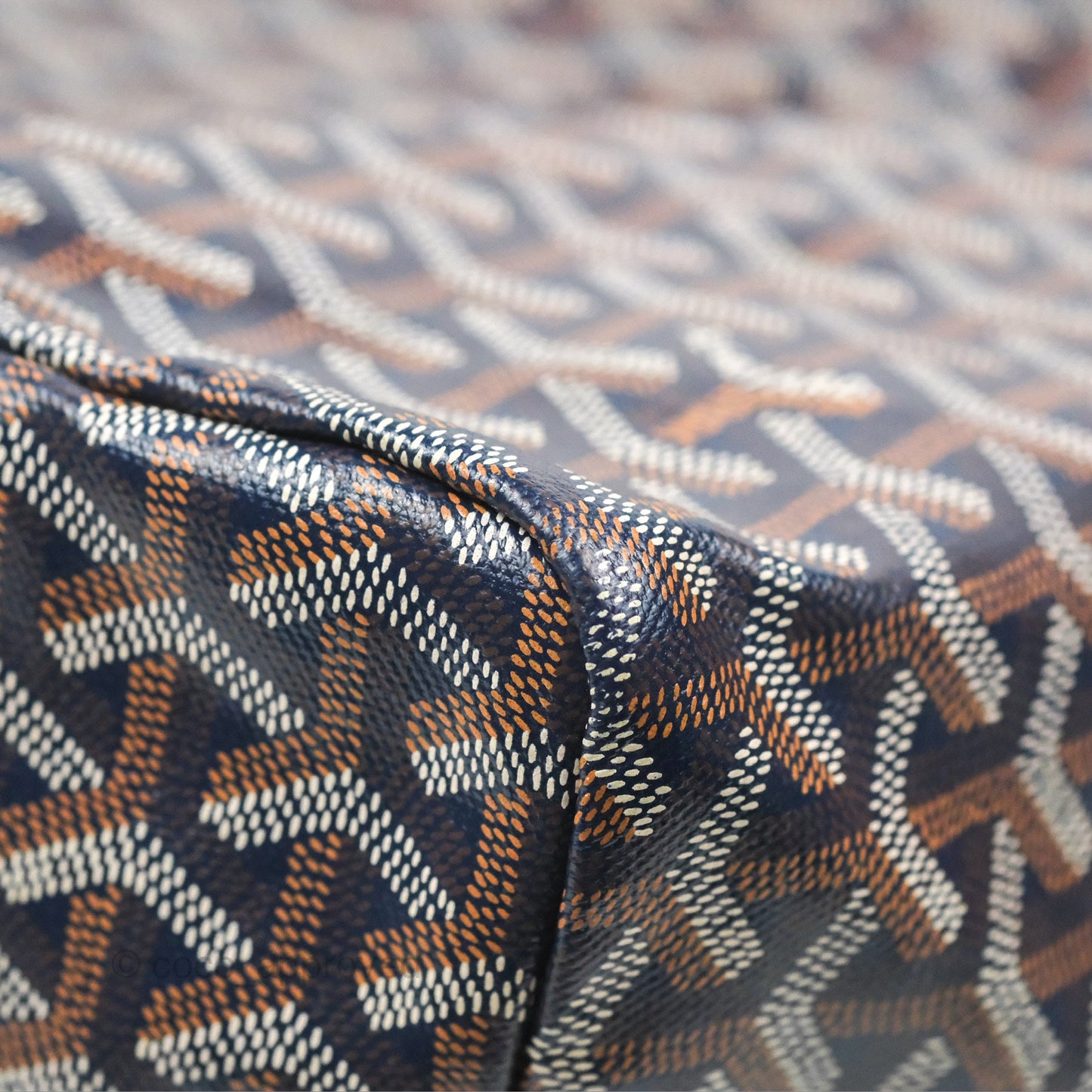 Goyard St. Louis Tote GM Navy/Tan