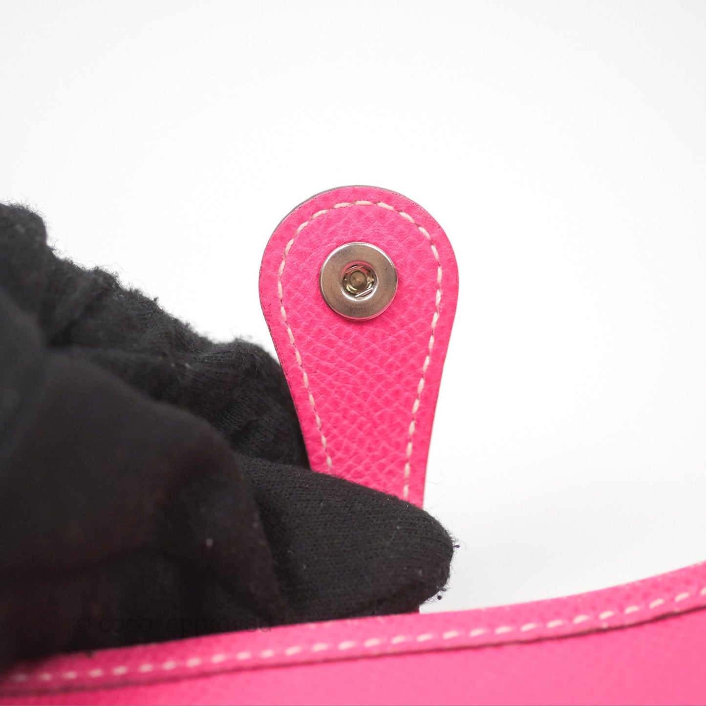 Hermès Mini Evelyne 16 Hot Pink Epsom Palladium Hardware