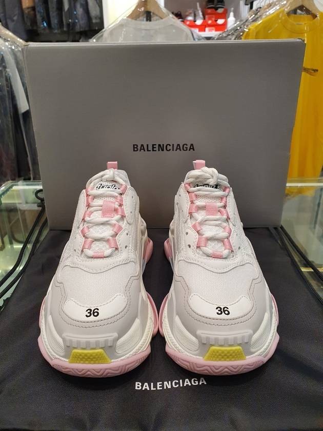 Luxury Balenciaga Triple S Low-Top Sneakers White