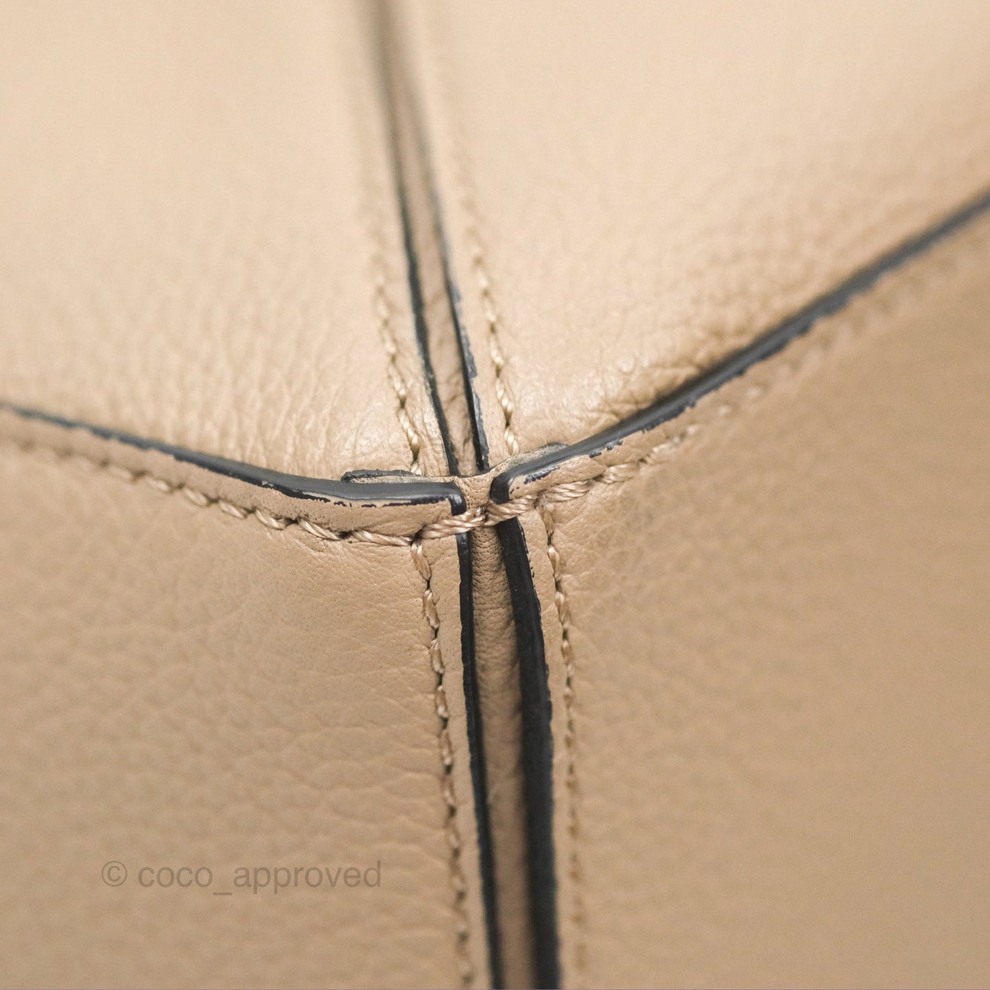 Loewe Small Puzzle Bag Sand Mink Grained Calfskin