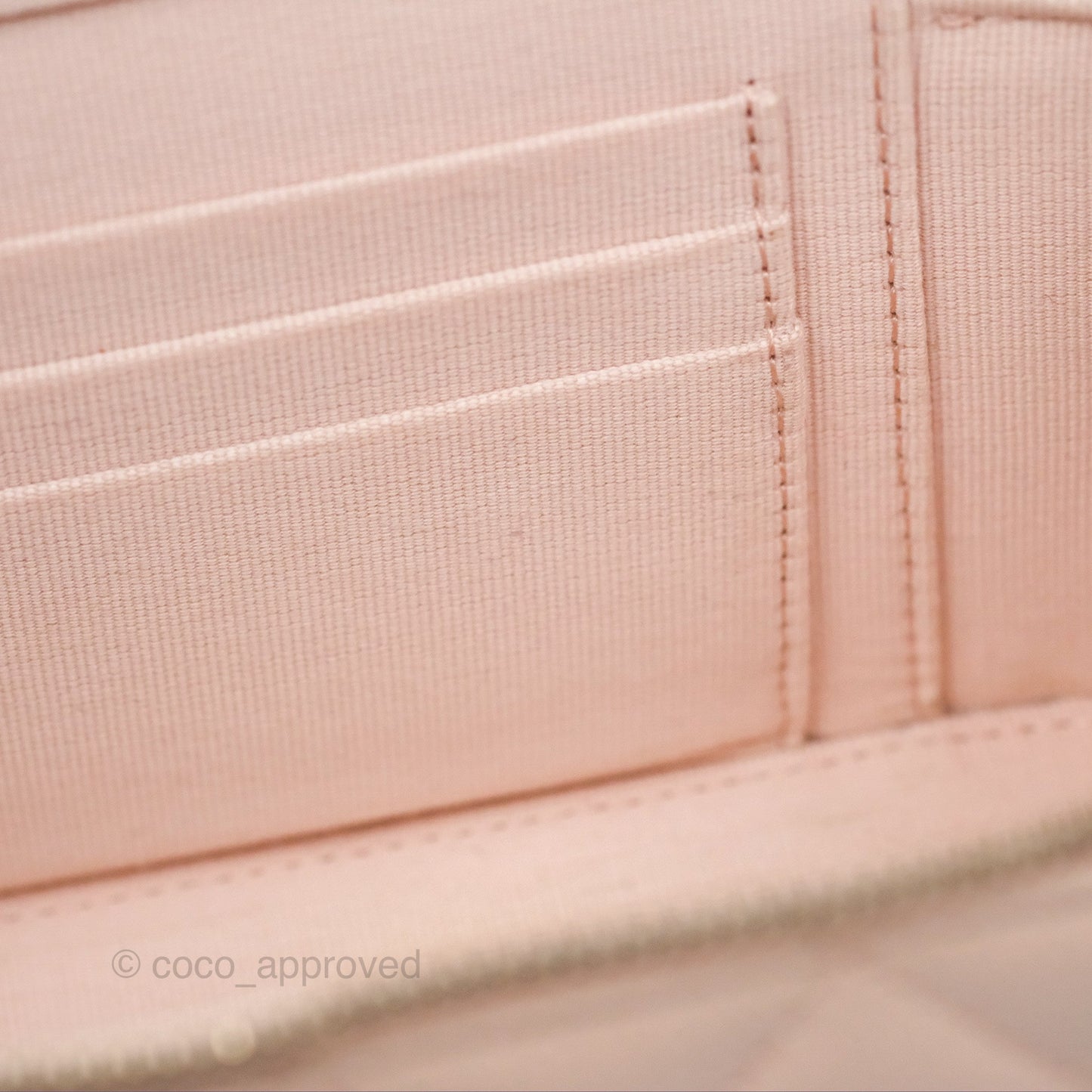 Chanel Vanity Rectangular With Chain Pink Caviar Gold Hardware